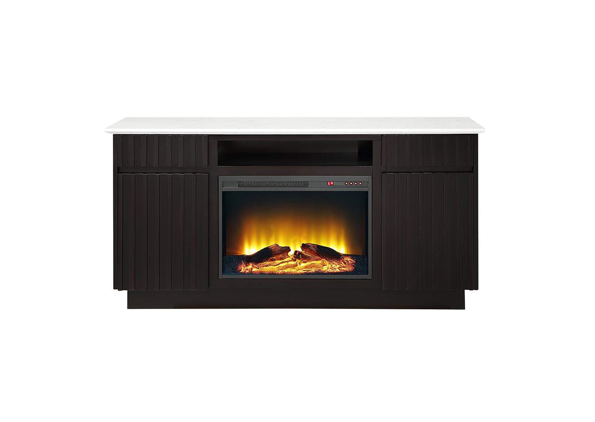 Jaramillo Server with Natural Marble Top and Fireplace image 4