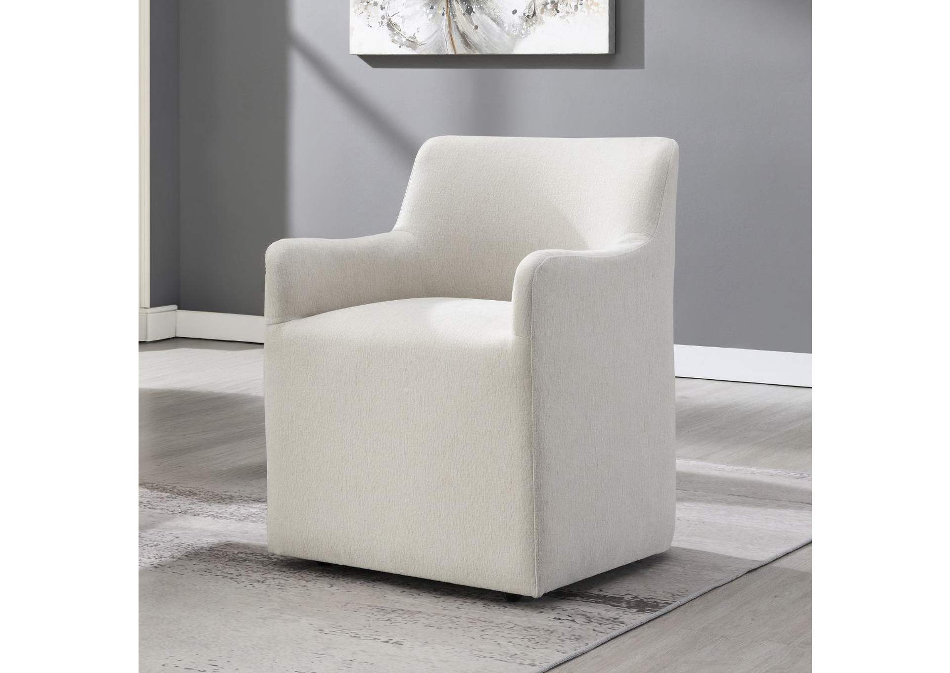 Cafell Arm Chair with Swivel Casters image 1