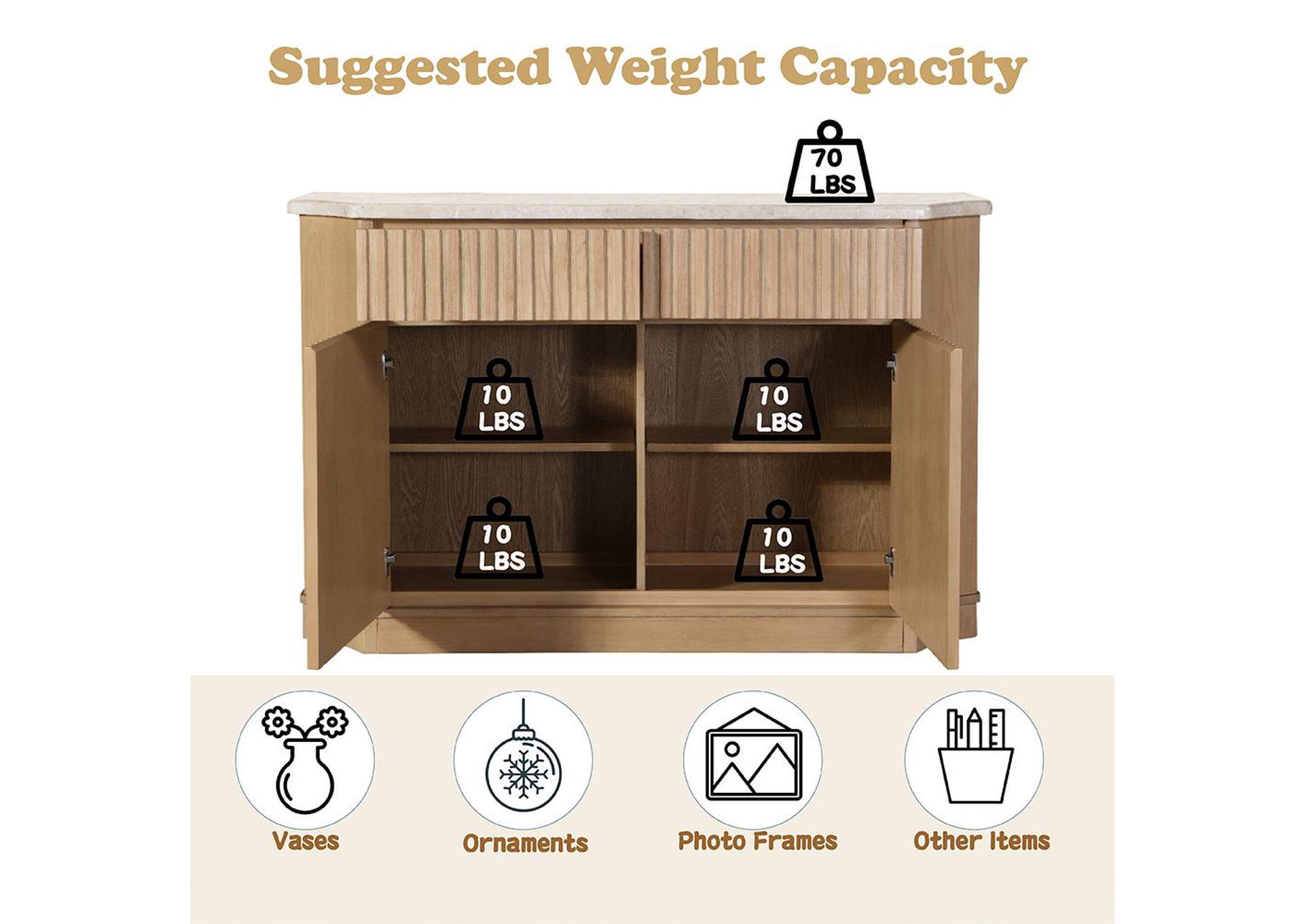 Qwin Server with Marble Top image 8