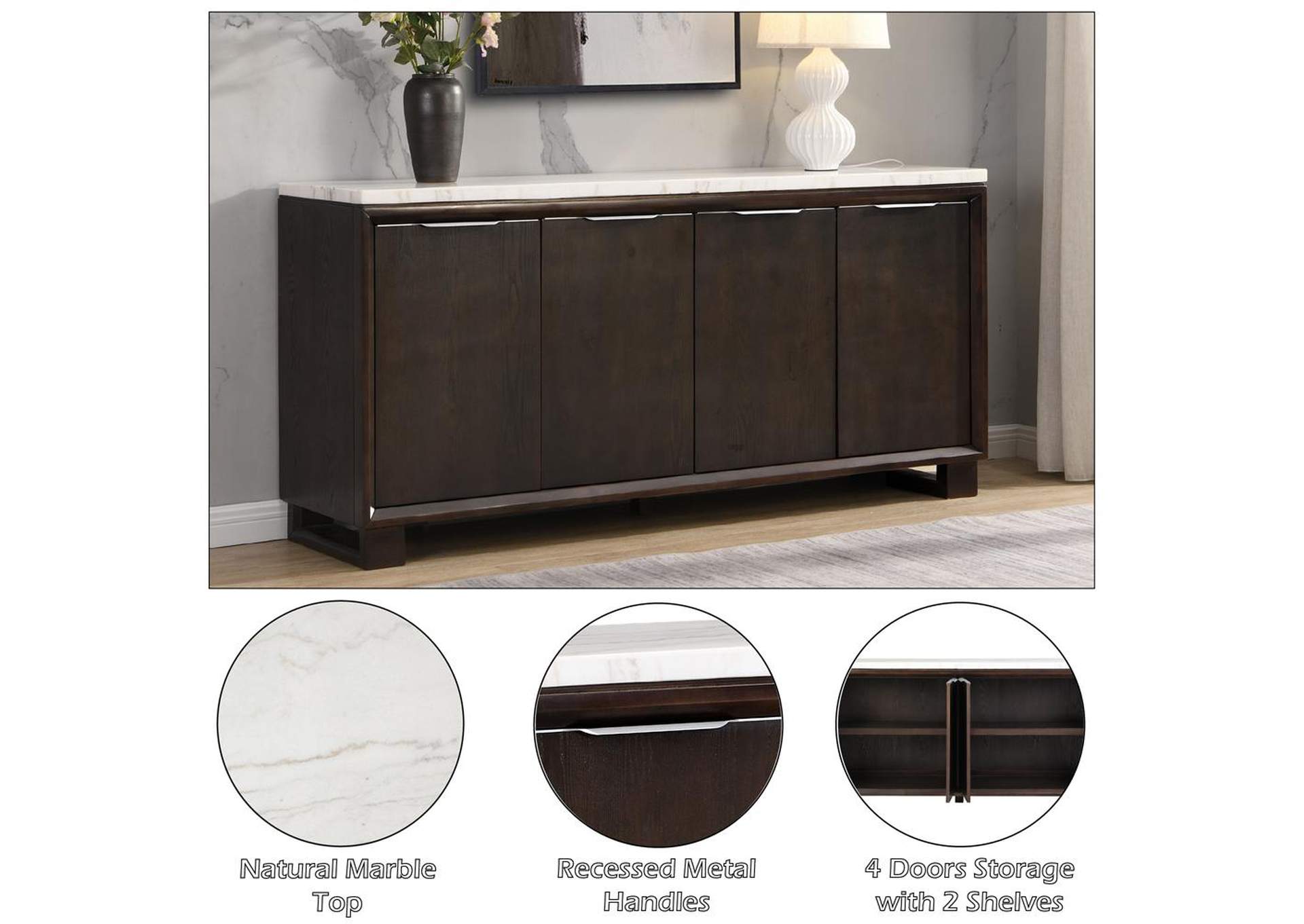 Edwyn Server with Marble Top image 8