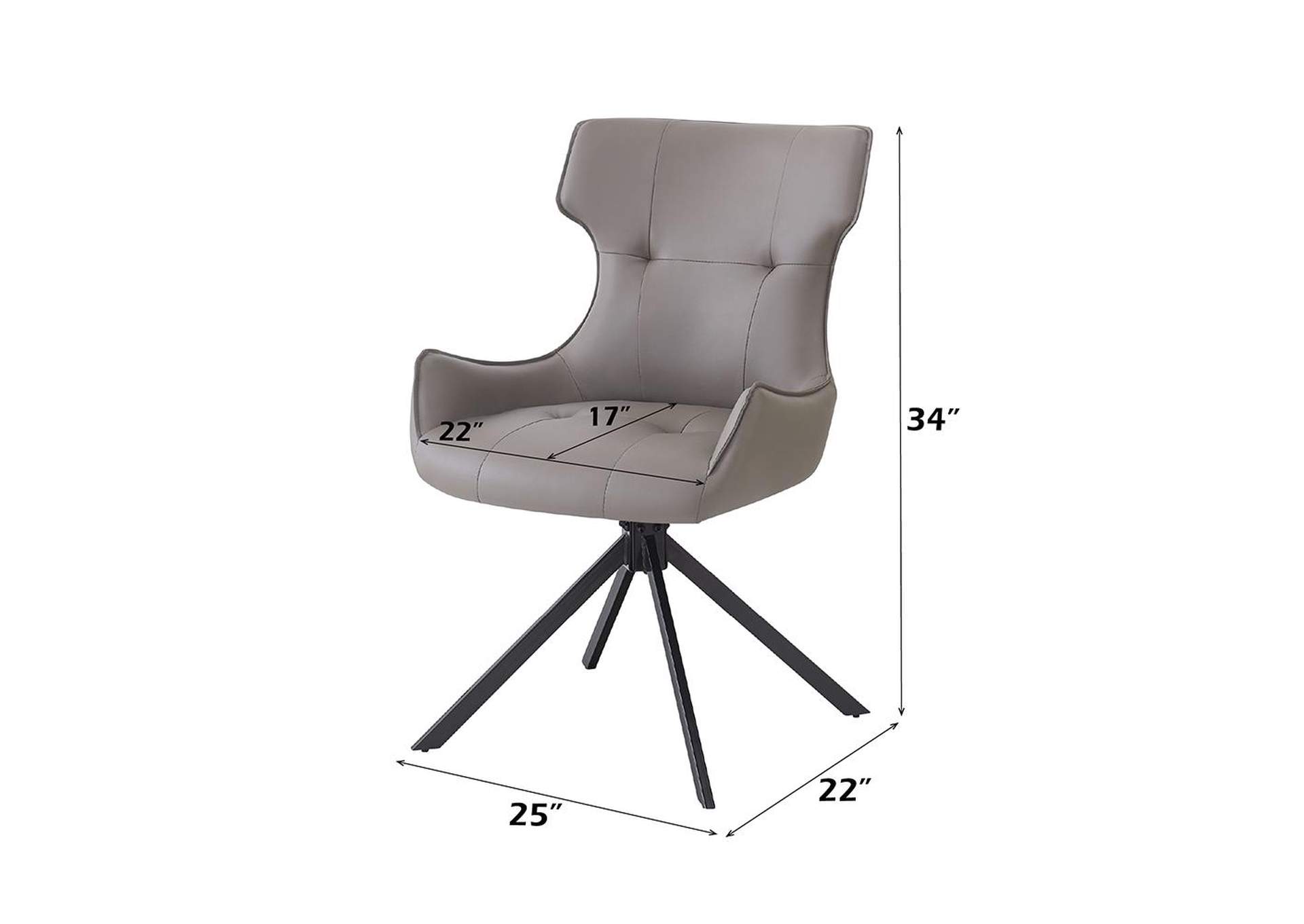 Damita Side Chair with Swivel - Set of 2 image 8