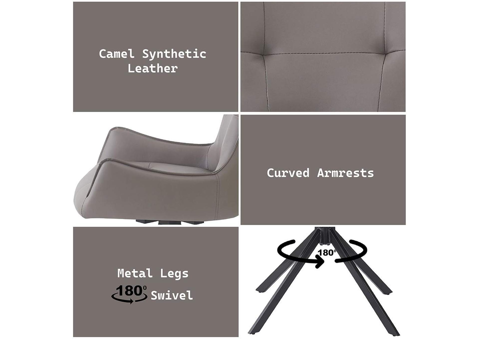 Damita Side Chair with Swivel - Set of 2 image 9