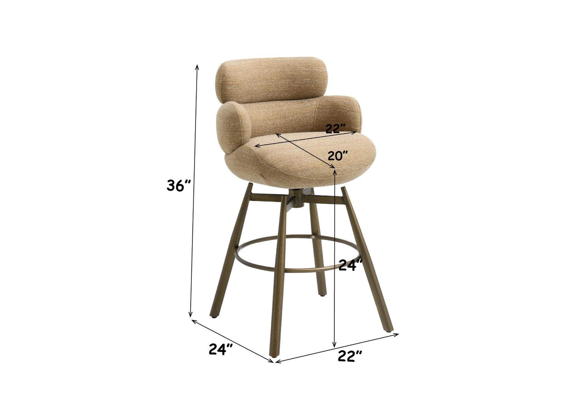 Jena Counter Height Chair with Swivel image 8