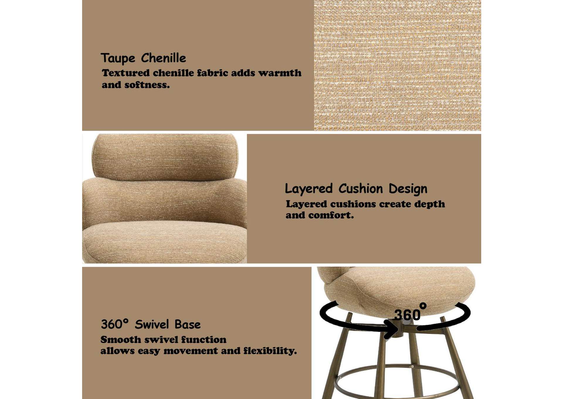 Jena Counter Height Chair with Swivel image 9