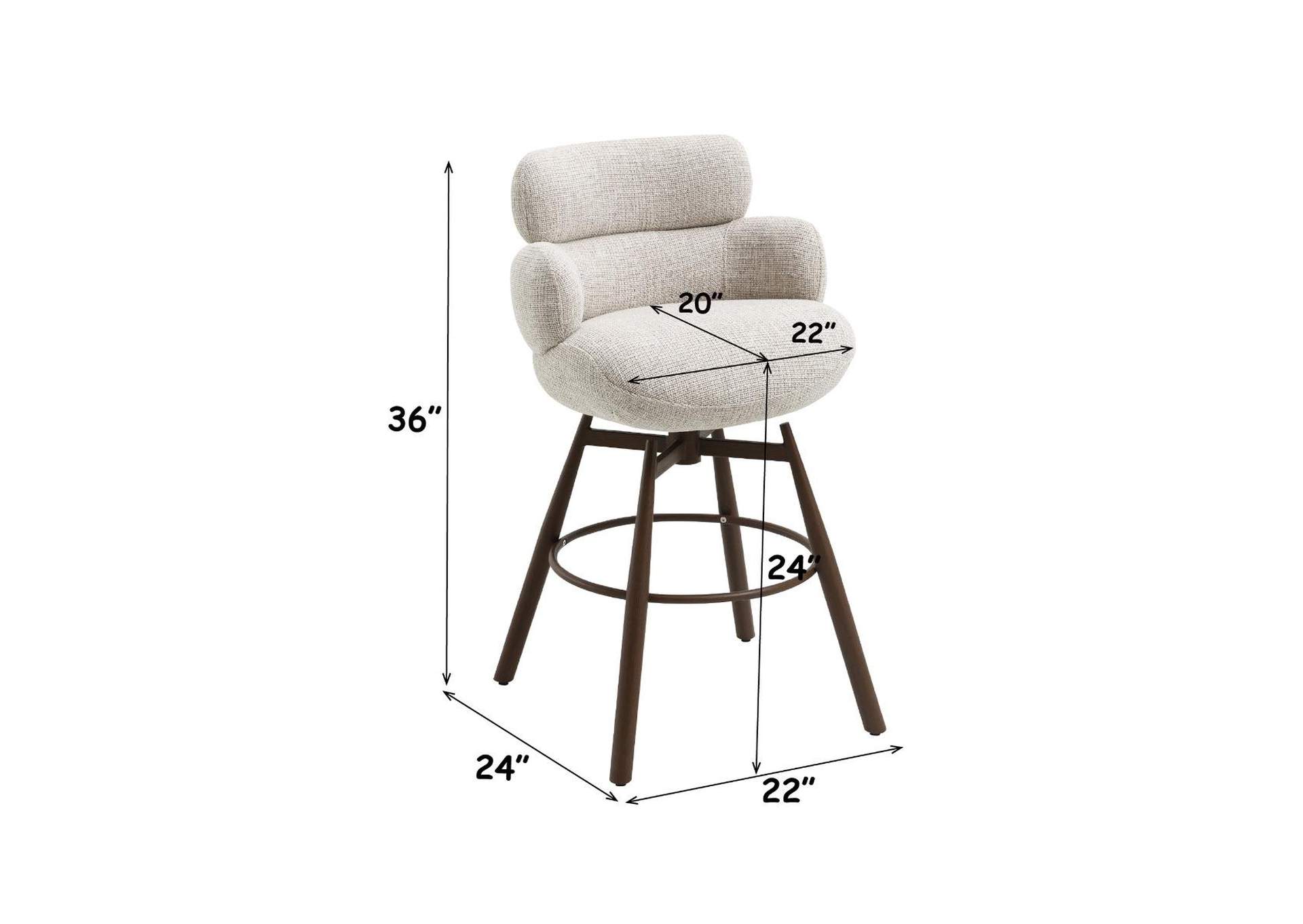Jena Counter Height Chair with Swivel image 8