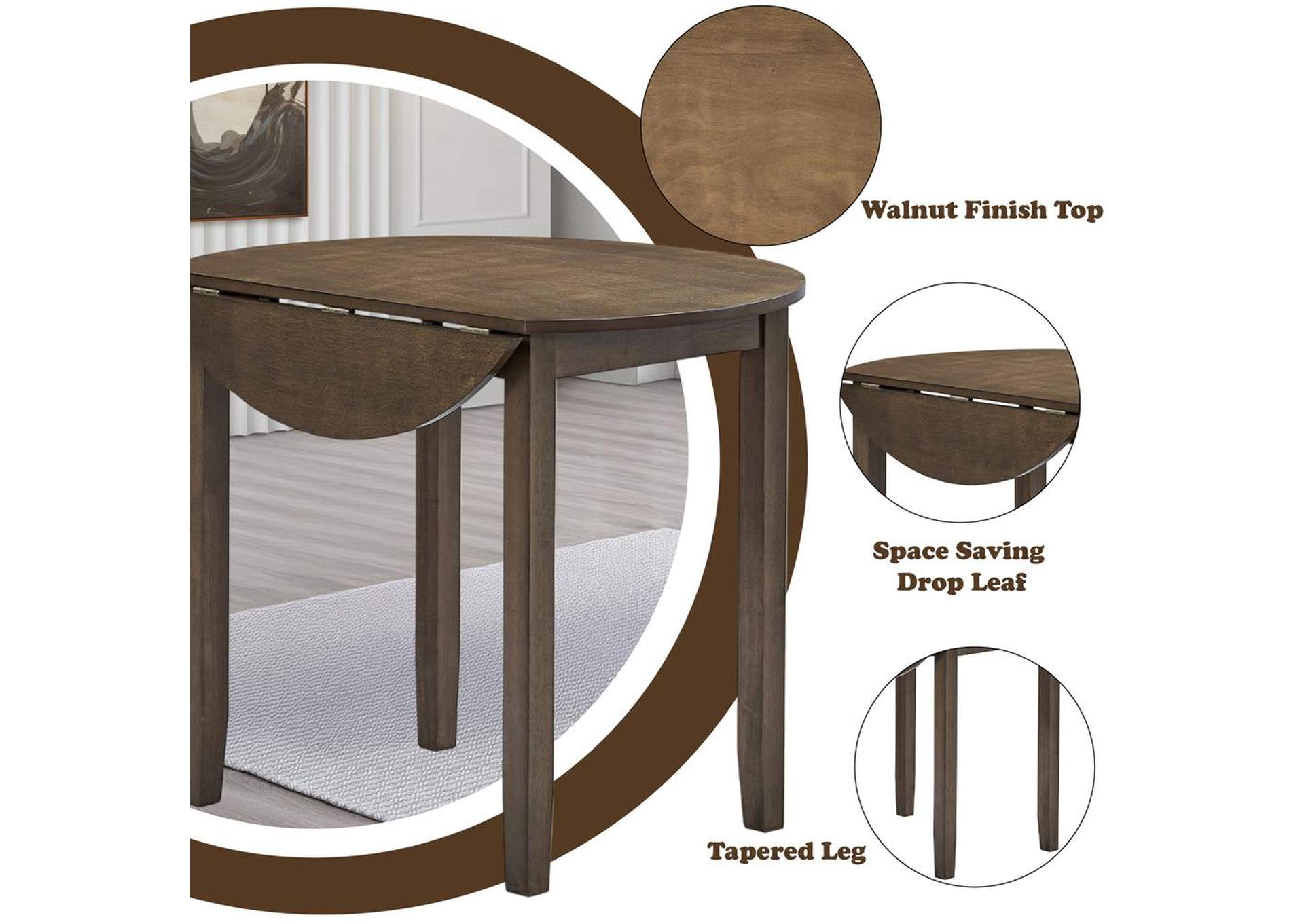 Damica Round Dining Table image 9