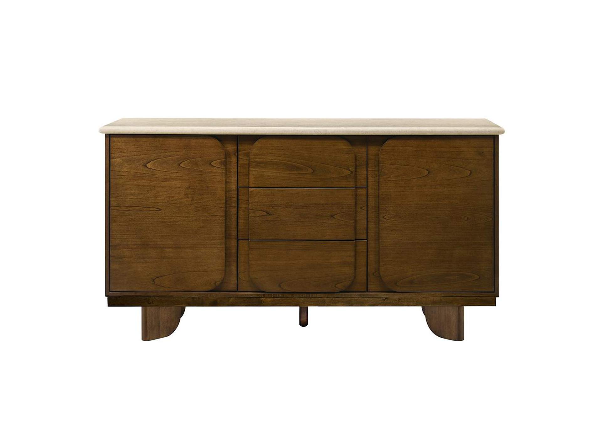 Kasha Server with Natural Marble Top image 4