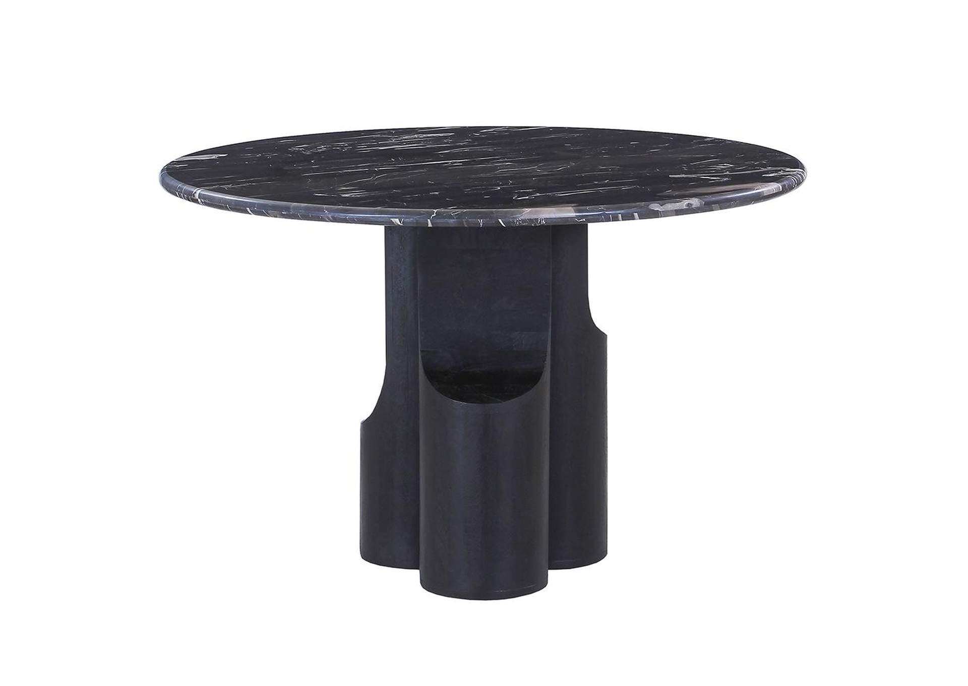 Kinton Round Dining Table with Natural Marble Top image 4