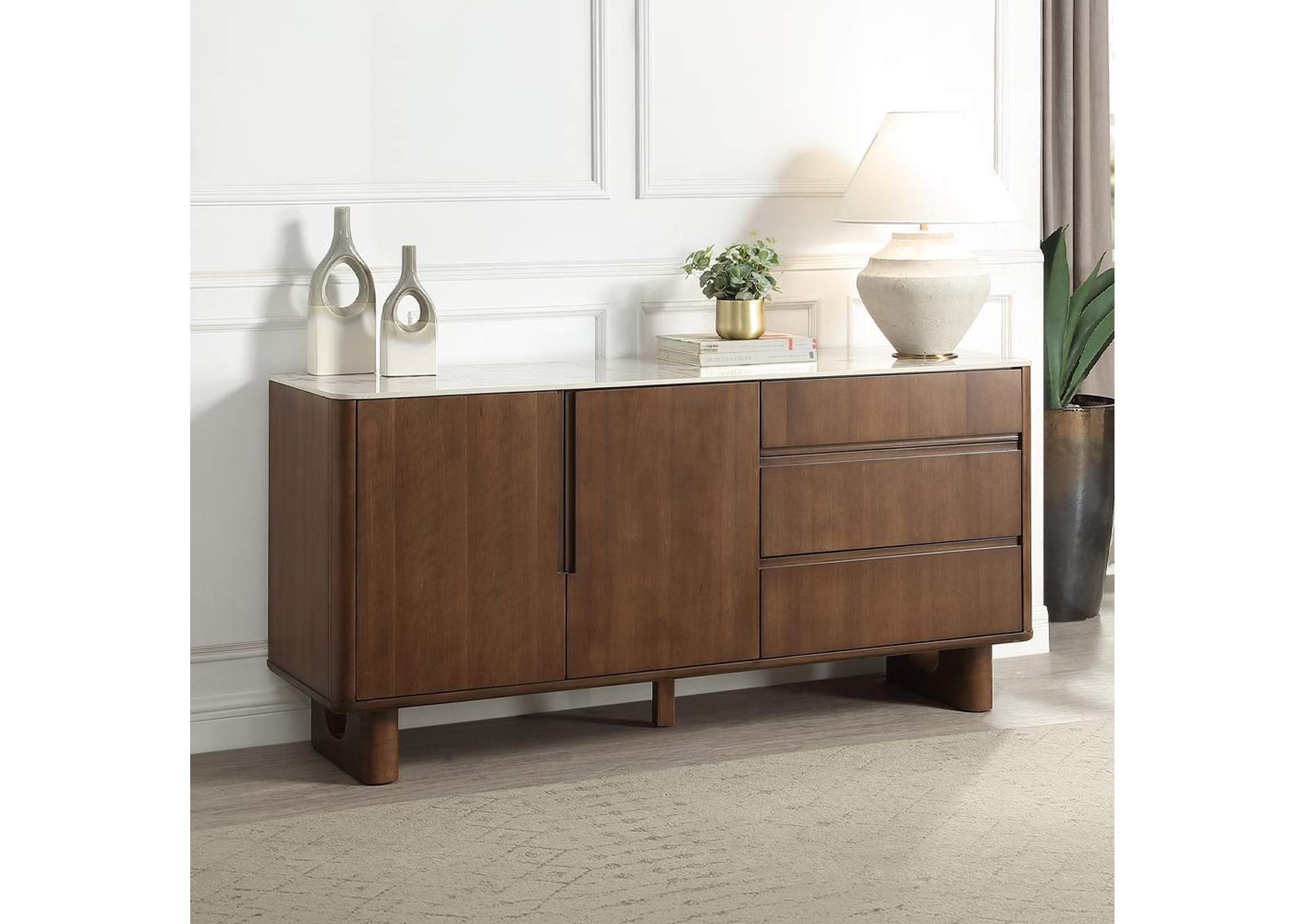Harvey Server with Ceramic Top image 1