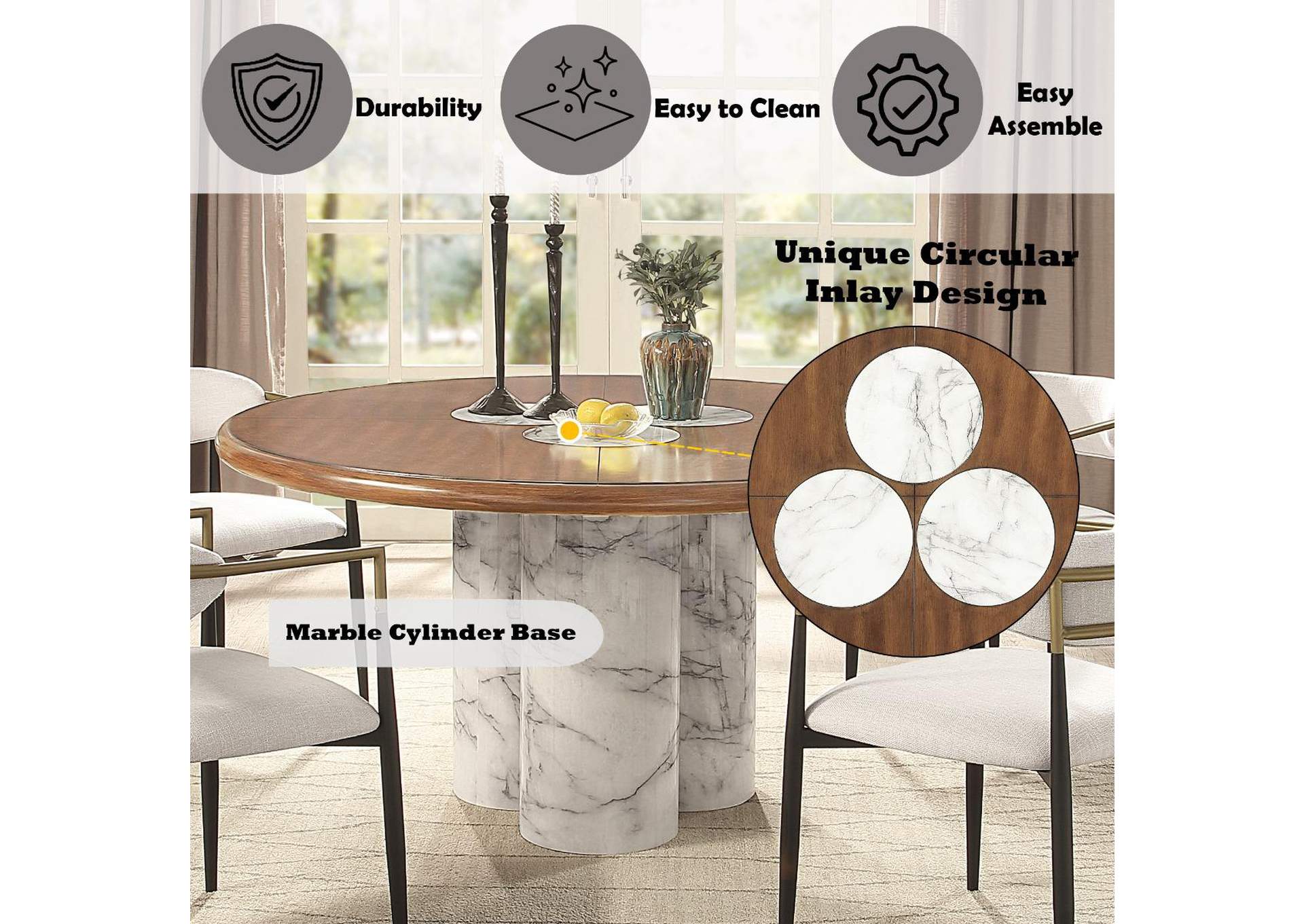 Harvey Round Dining Table image 9