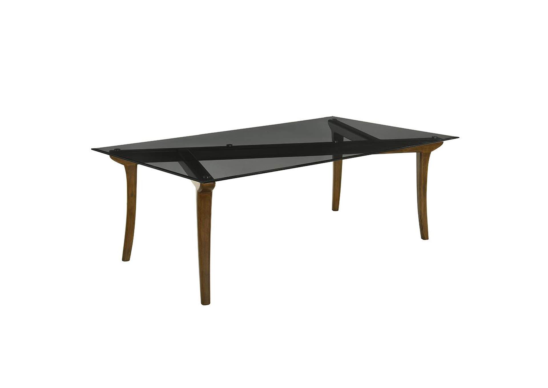 Danzel Dining Table with Glasss Top image 3