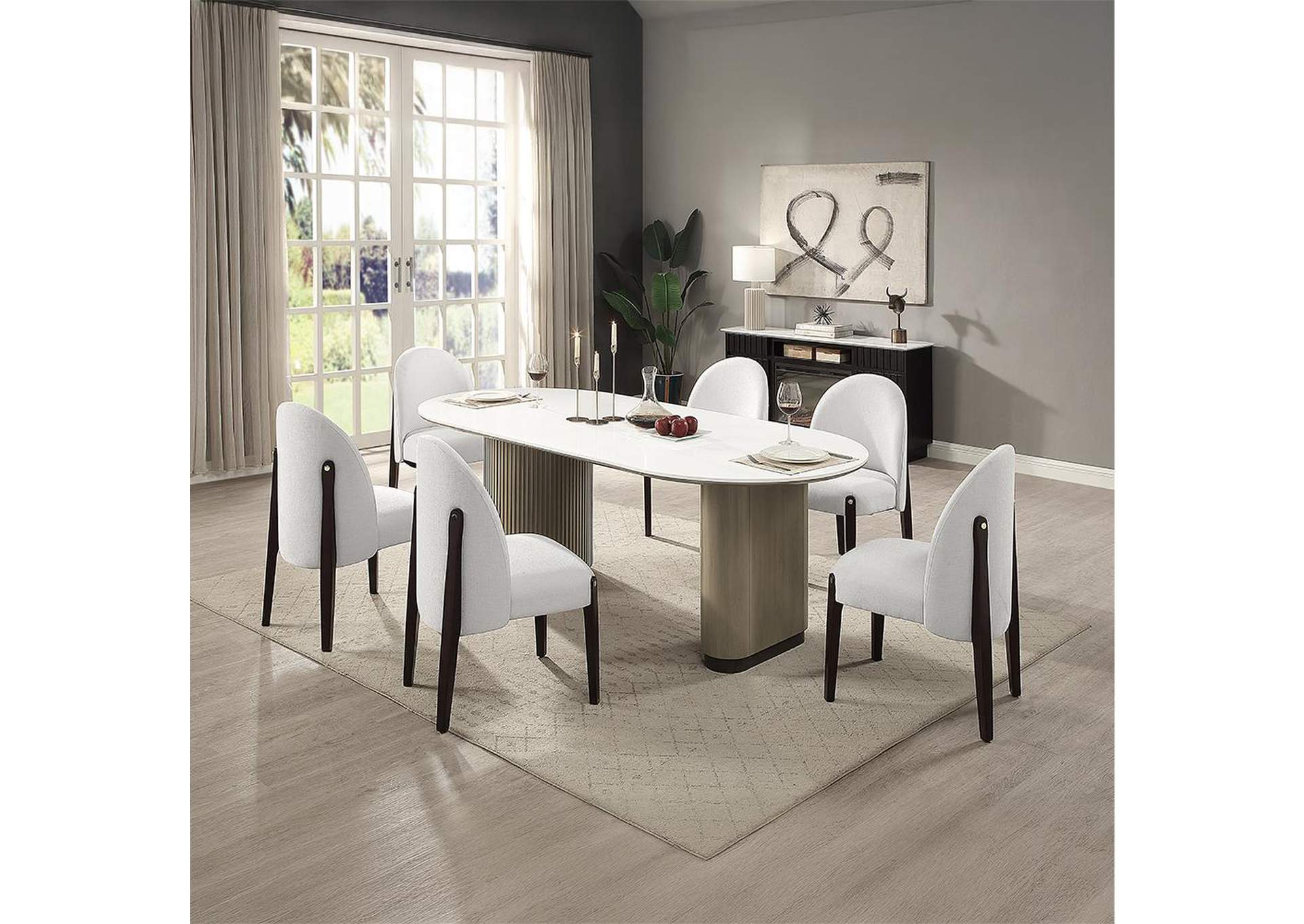 Clayten Dining Table with Engineered Top image 8