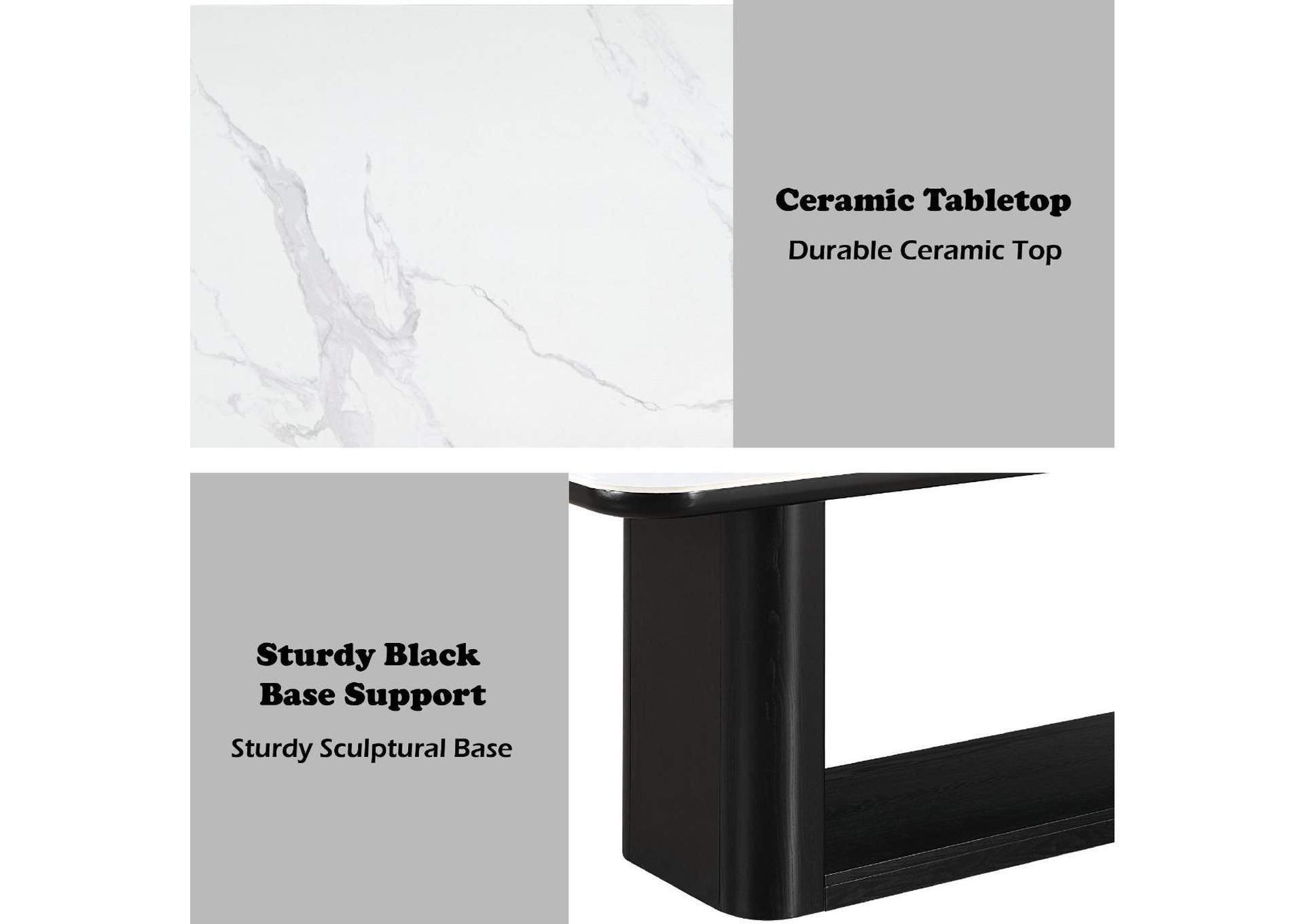 Koen Dining Table with Ceramic Top image 9