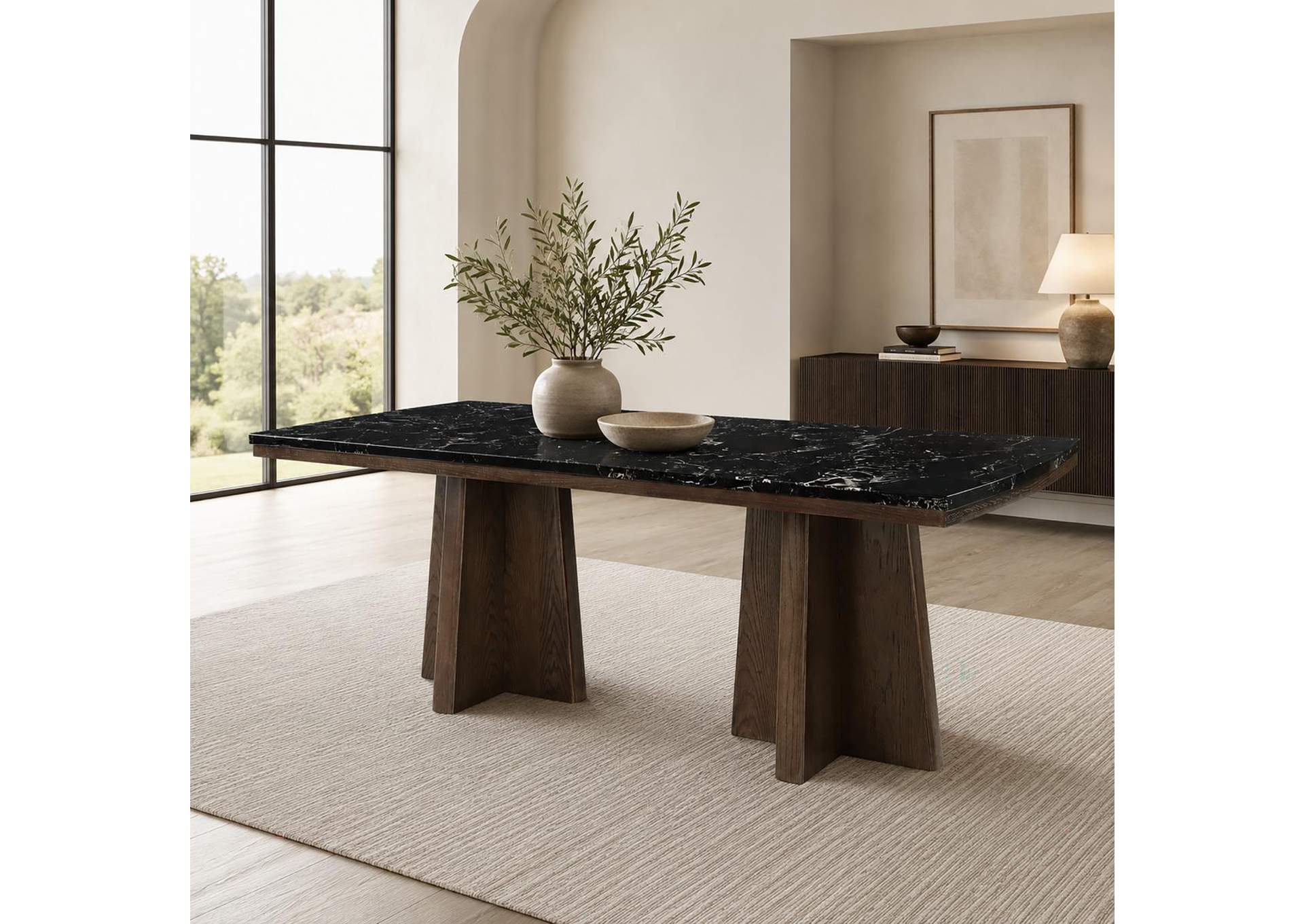 Estella Dining Table with Marble Top image 1