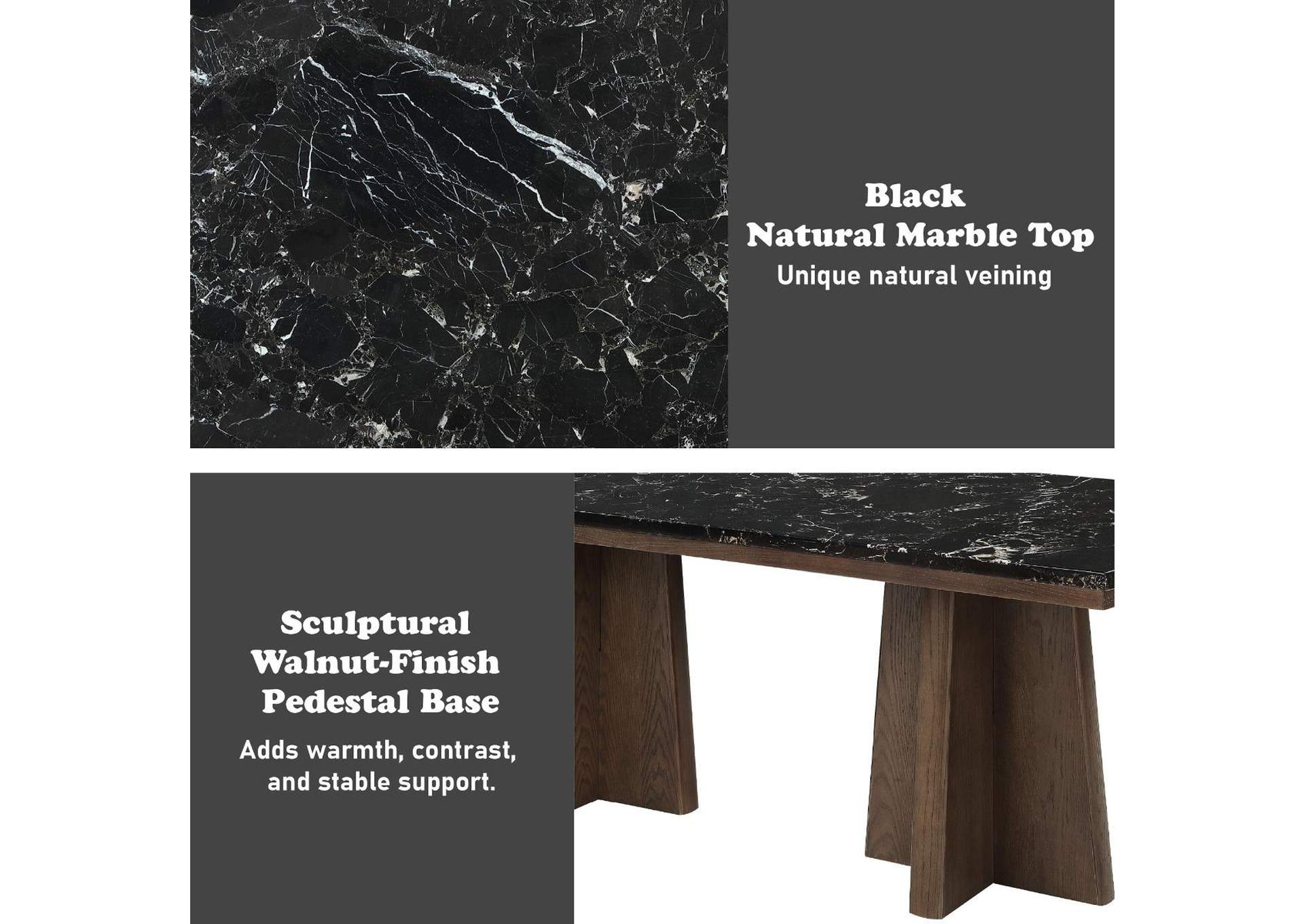 Estella Dining Table with Marble Top image 9