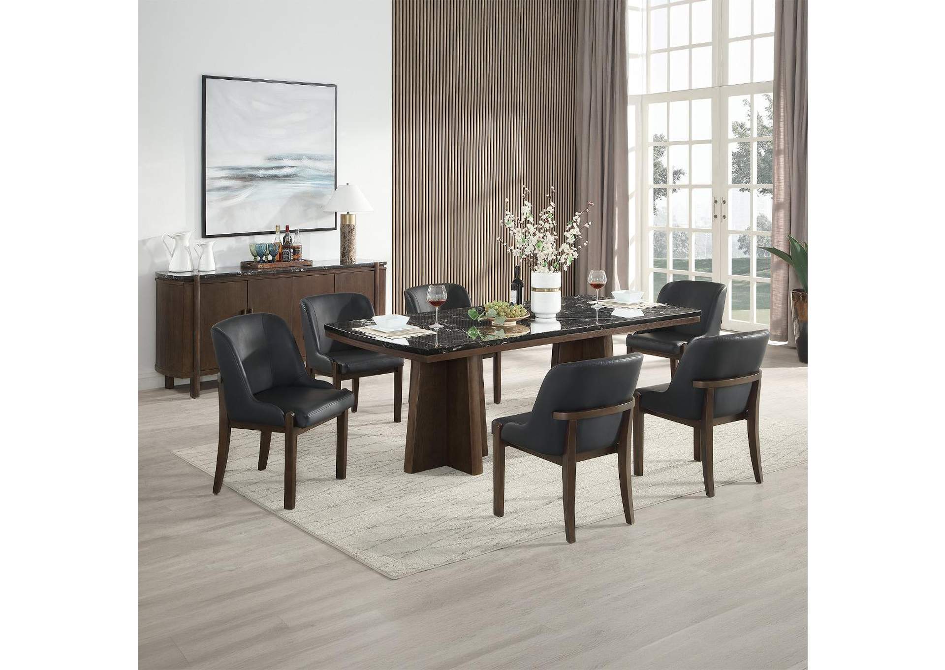 Estella Dining Table with Marble Top image 3