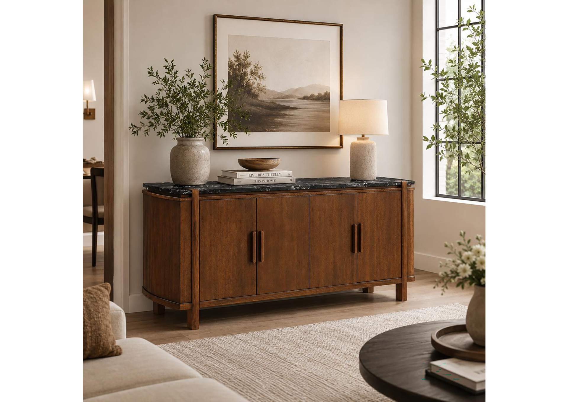Estella Server with Marble Top image 1