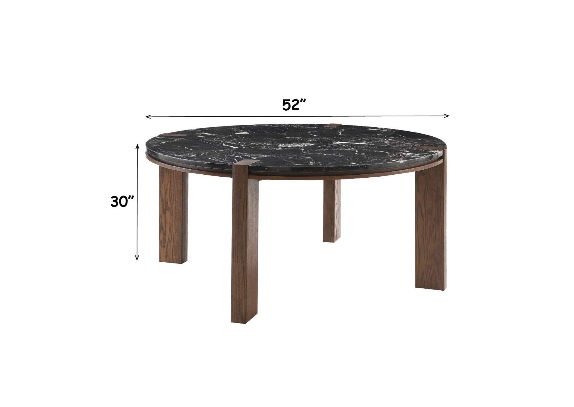 Estella Round Dining Table with Marble Top image 9