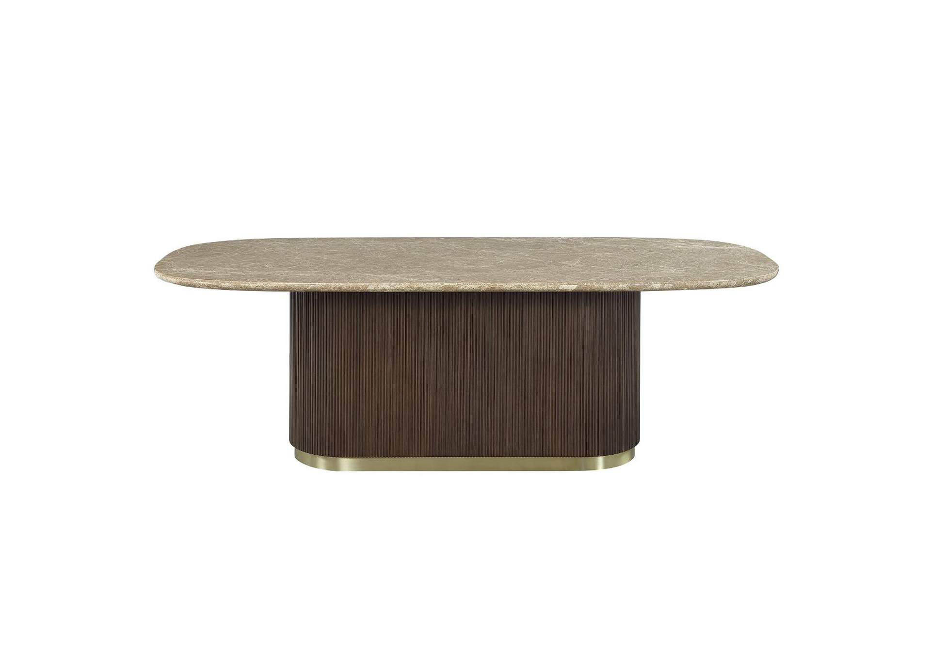 Clayten Dining Table with Natural Marble Top image 5