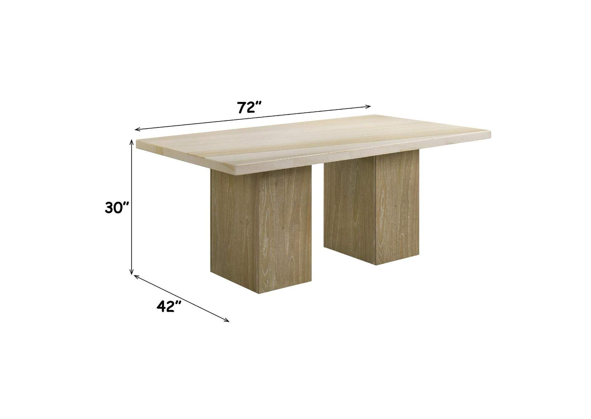 Olinda Dining Table with Natrual Marble Top image 7