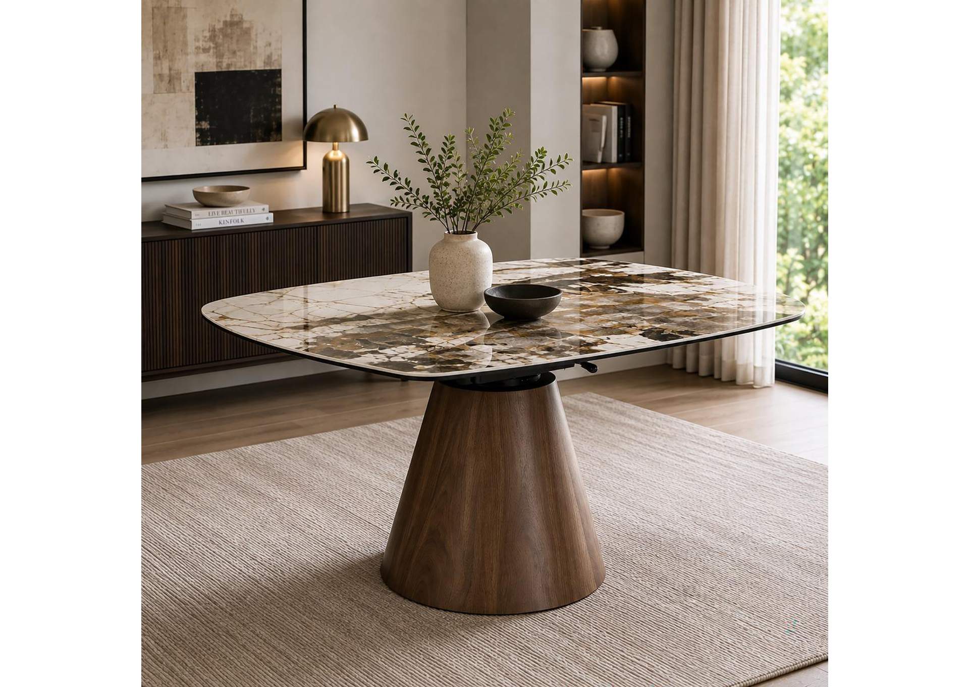 Eada Dining Table with Ceramic Top image 1