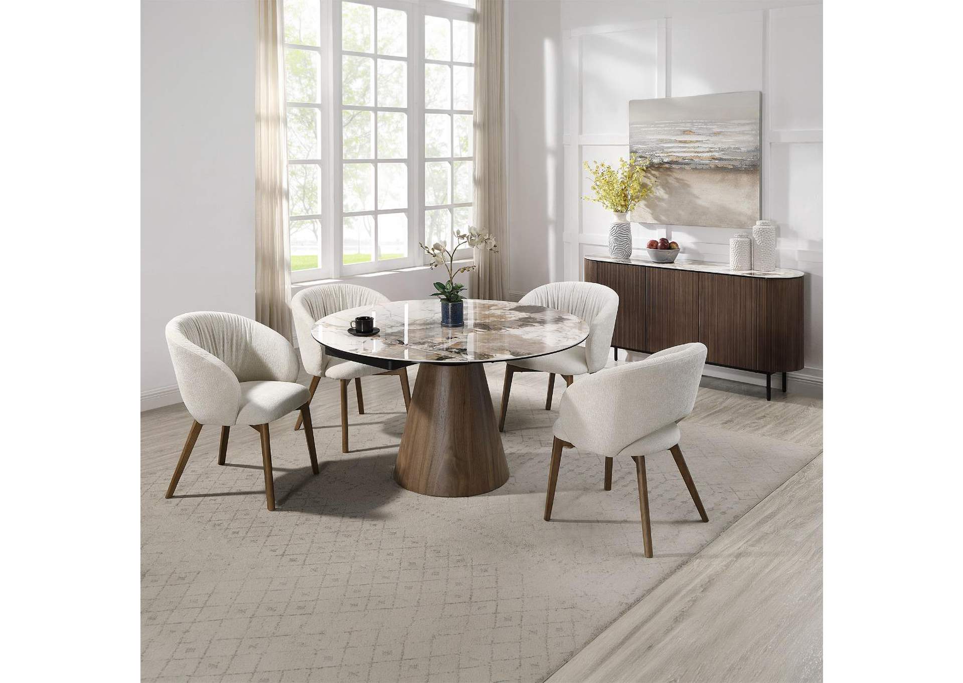 Eada Dining Table with Ceramic Top image 3