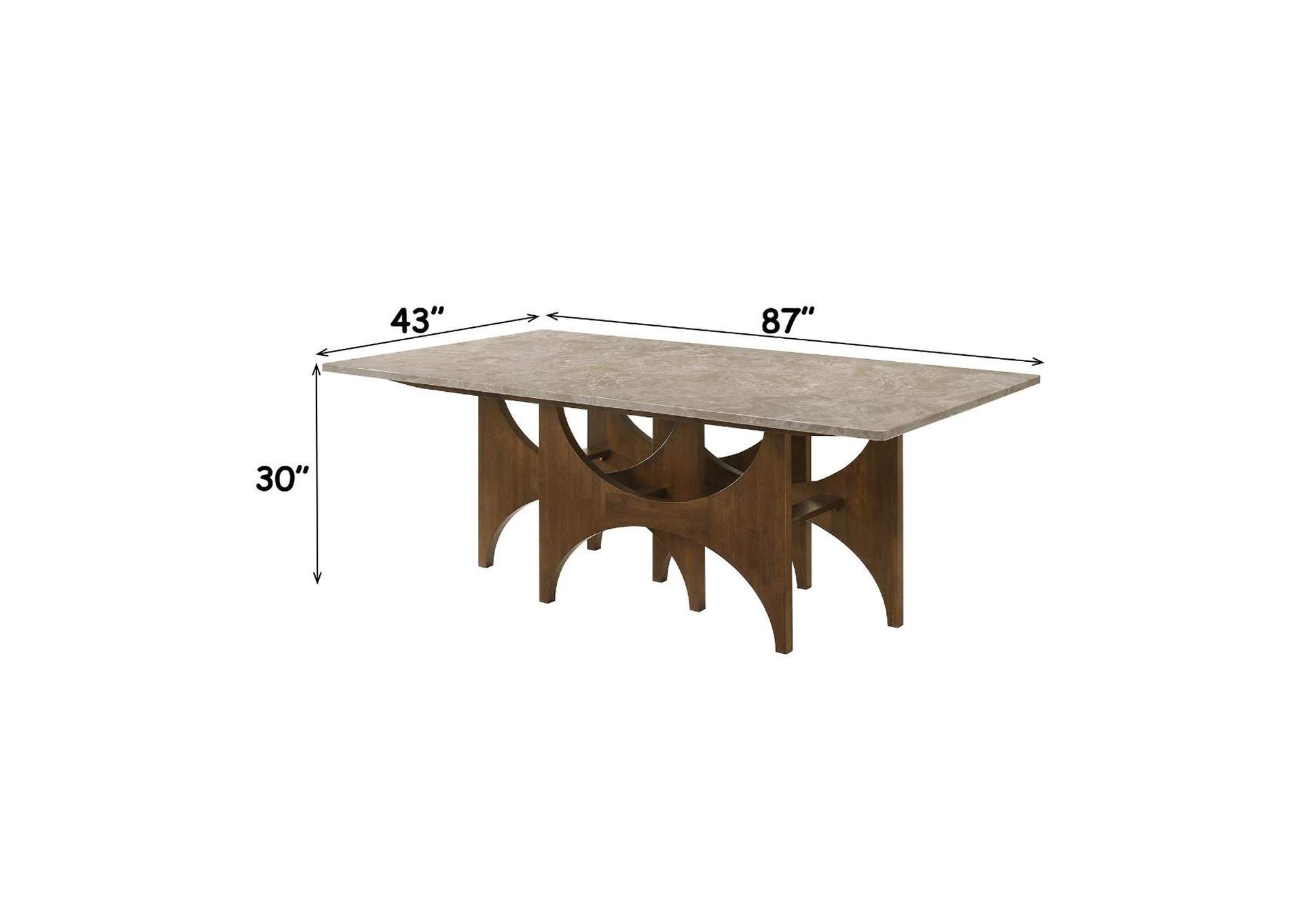 Oleia Dining Table with Engineered Marble image 8