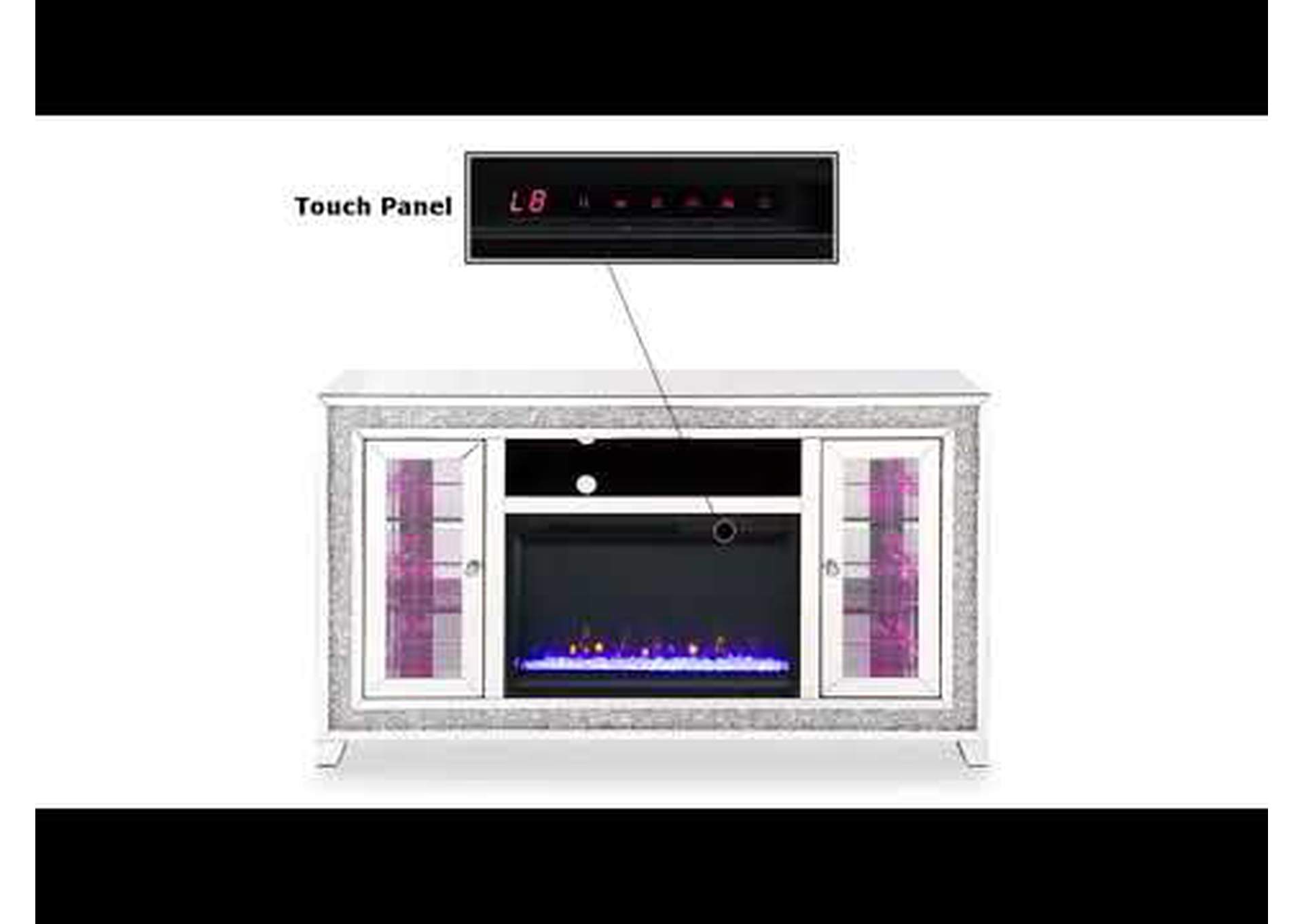 Noralie TV Stand with Fireplace and Led image 5