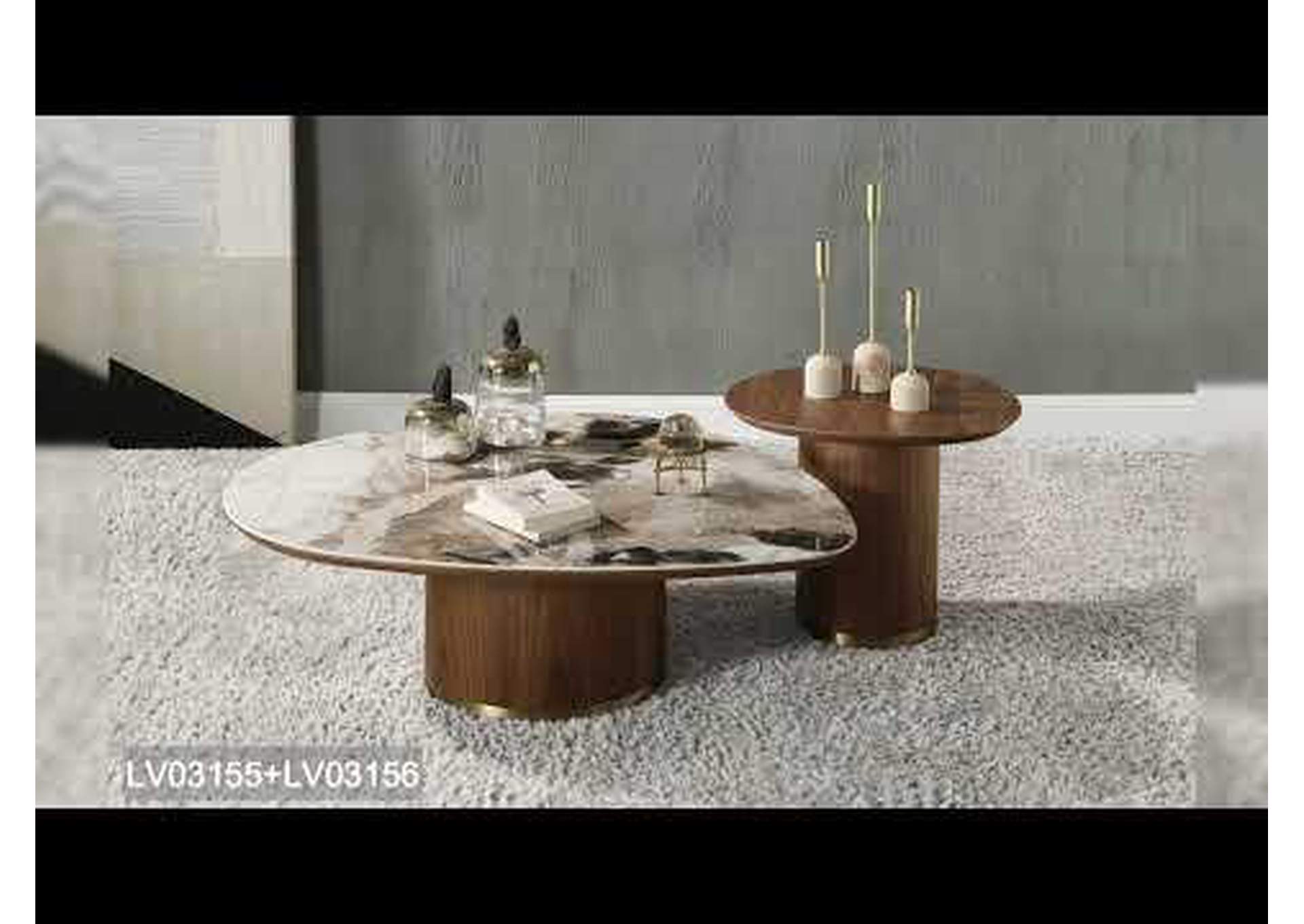 Willene Coffee Table with Ceramic Top image 7