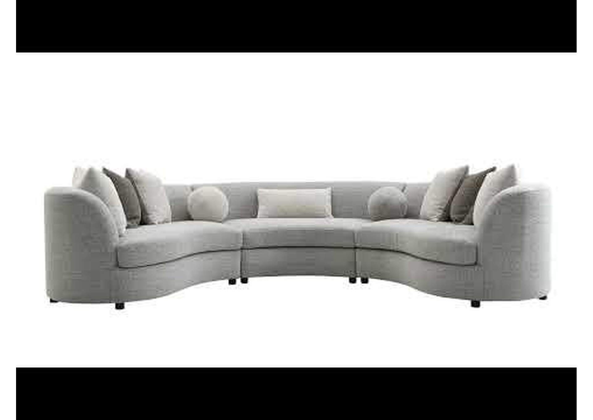 Ivria Sectional Sofa with 9 Pillows image 10
