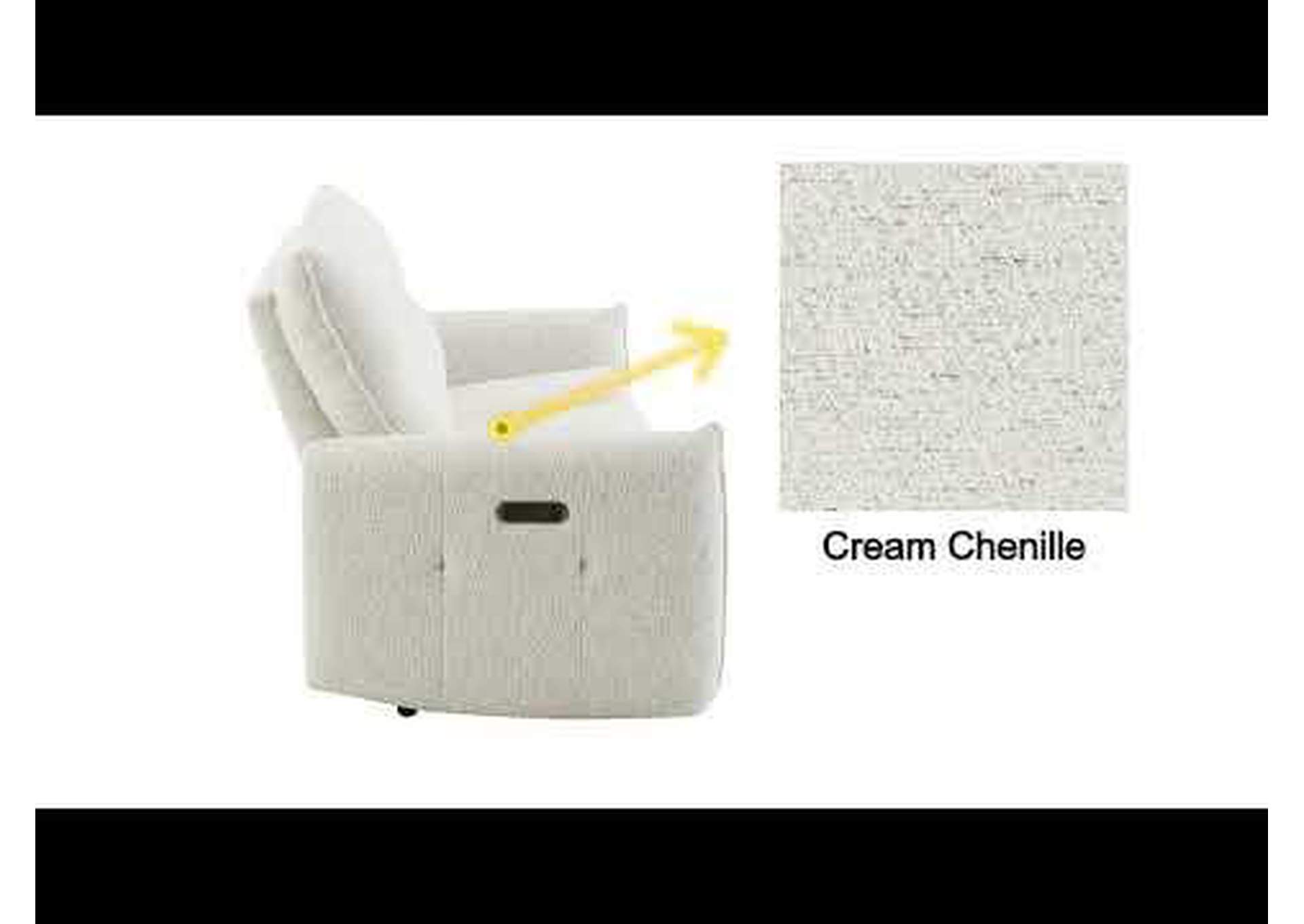 Lalisa Power Motion Loveseat with USB Port image 12