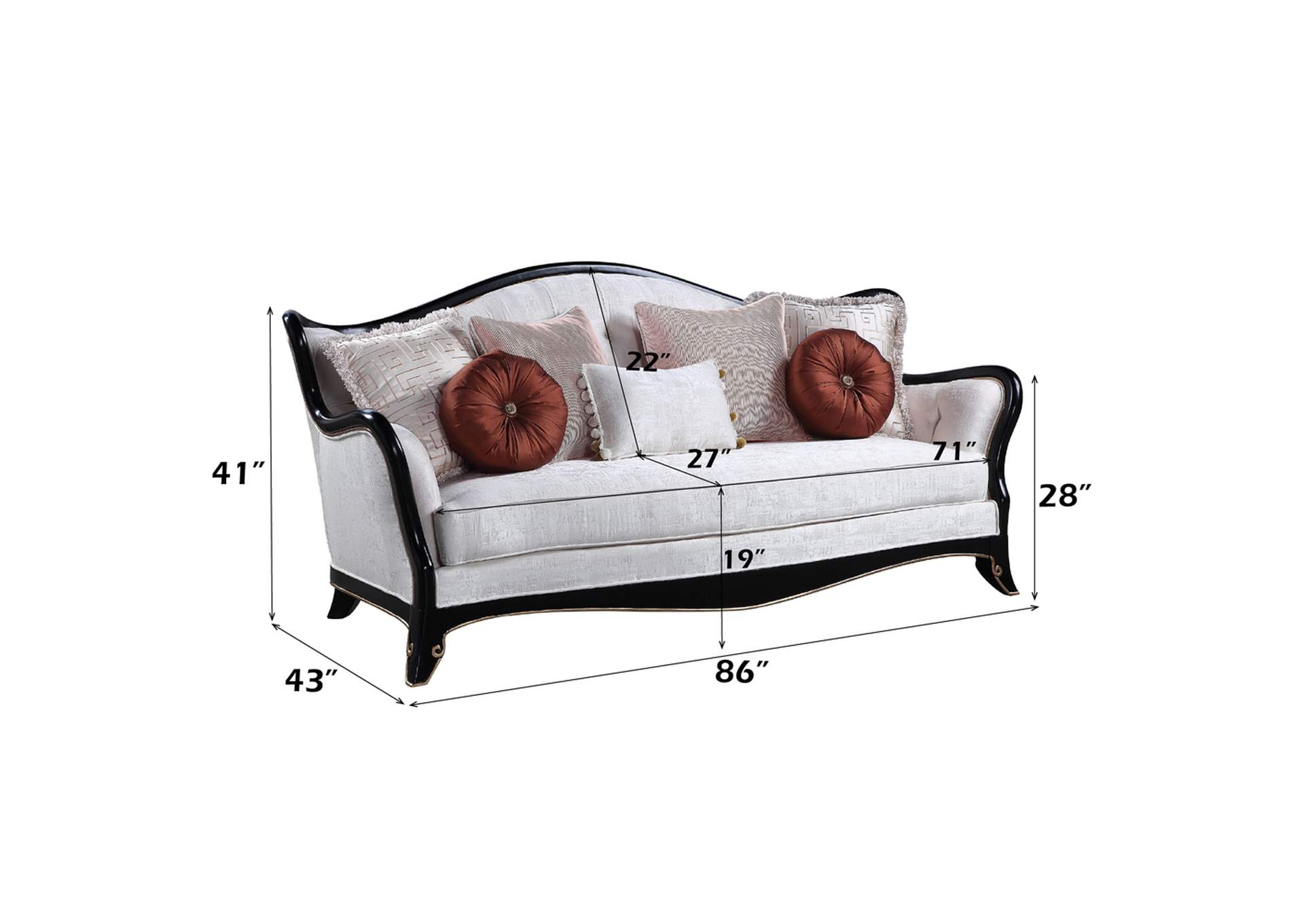 Nurmive Sofa with 7 Pillows image 8