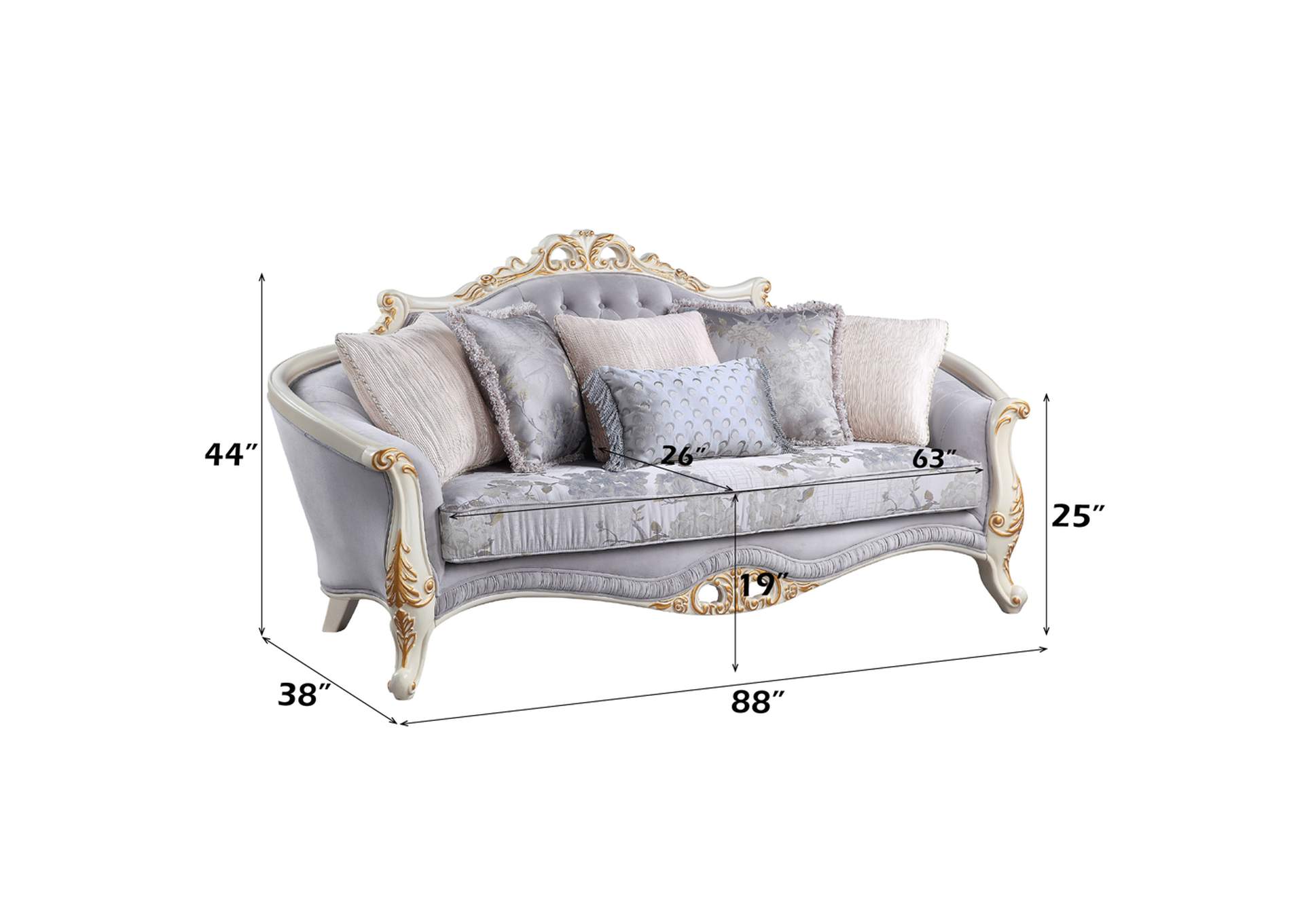 Galelvith Sofa with 6 Pillows image 9