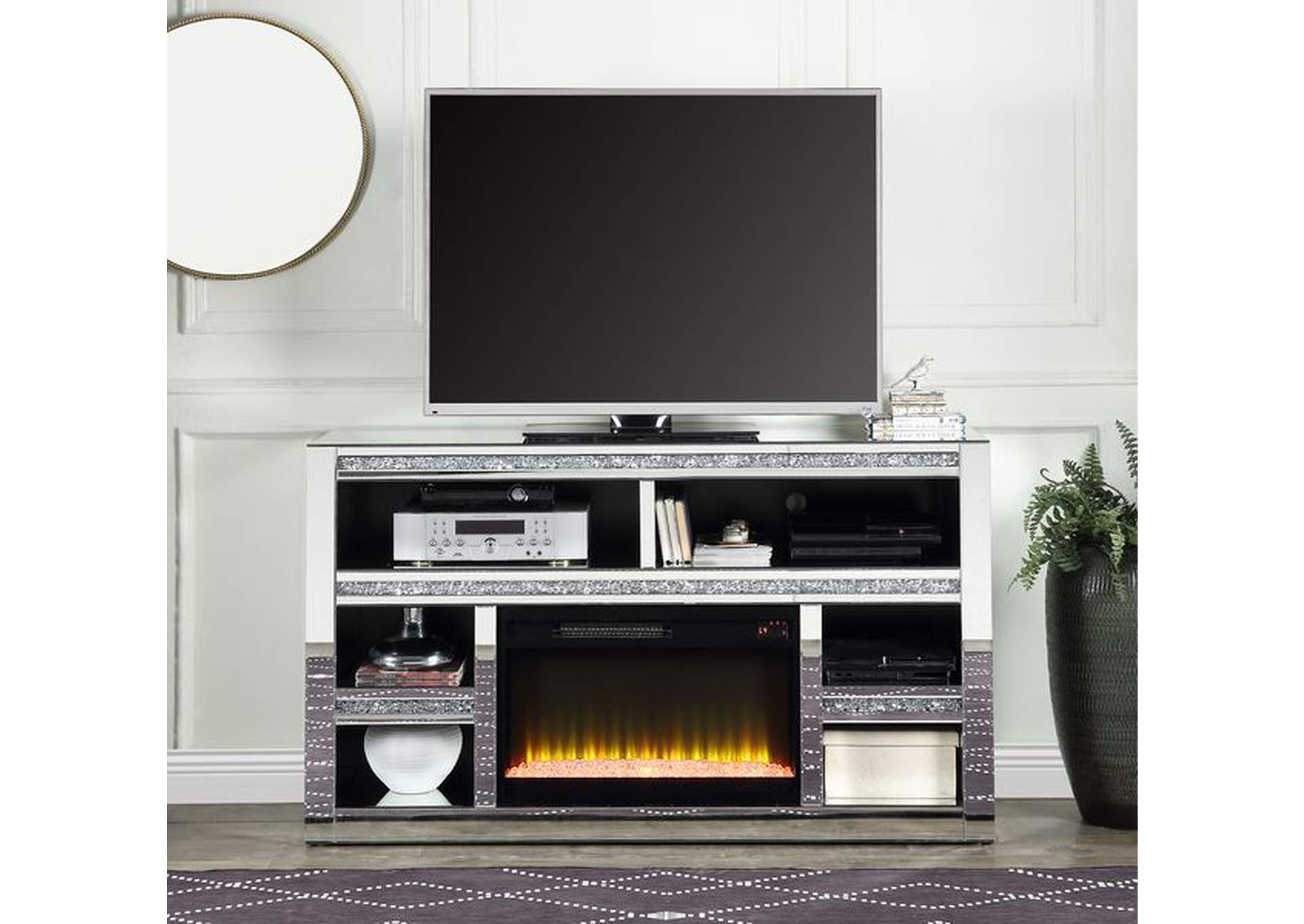 Noralie TV Stand with Fireplace image 1