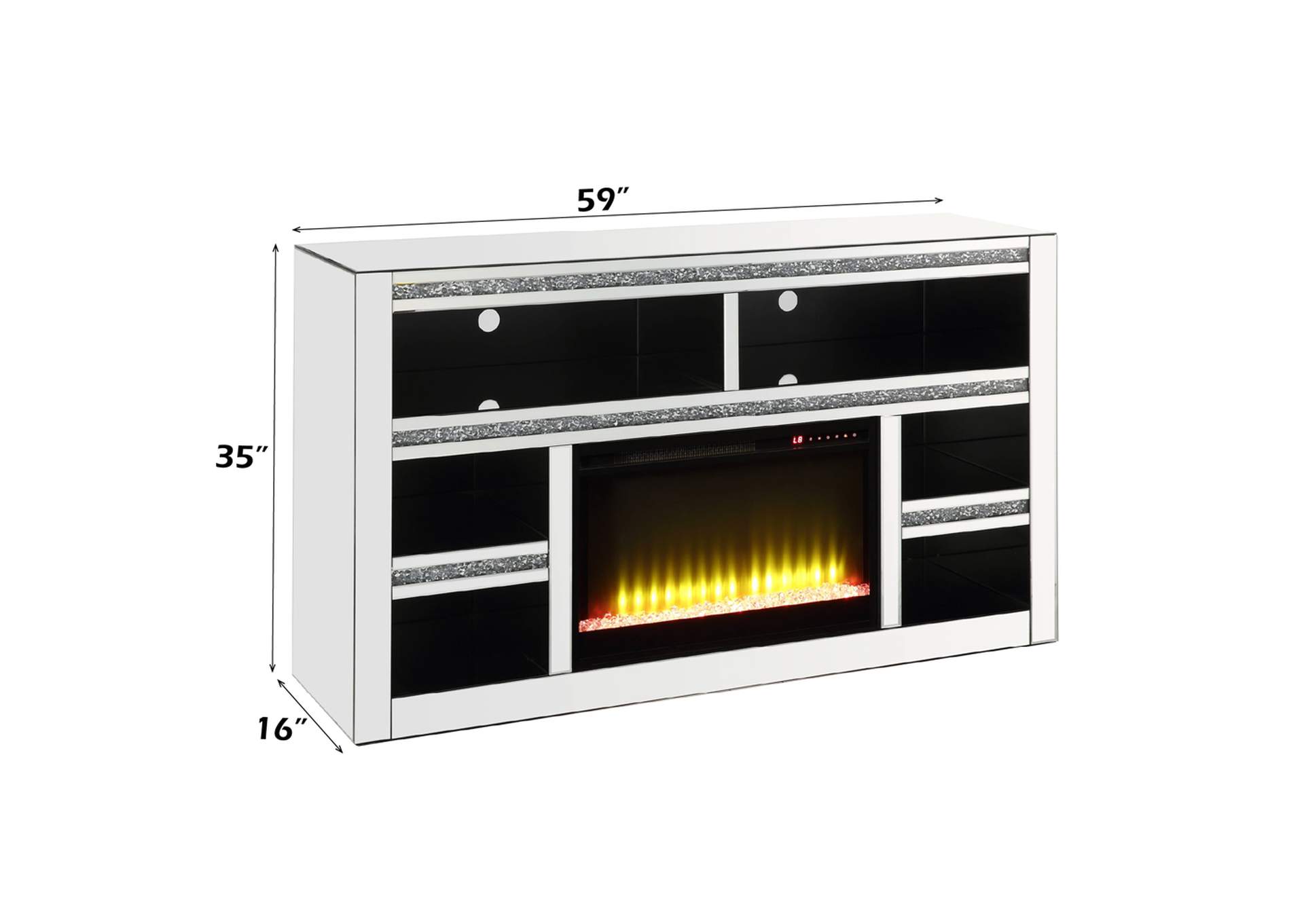 Noralie TV Stand with Fireplace image 3