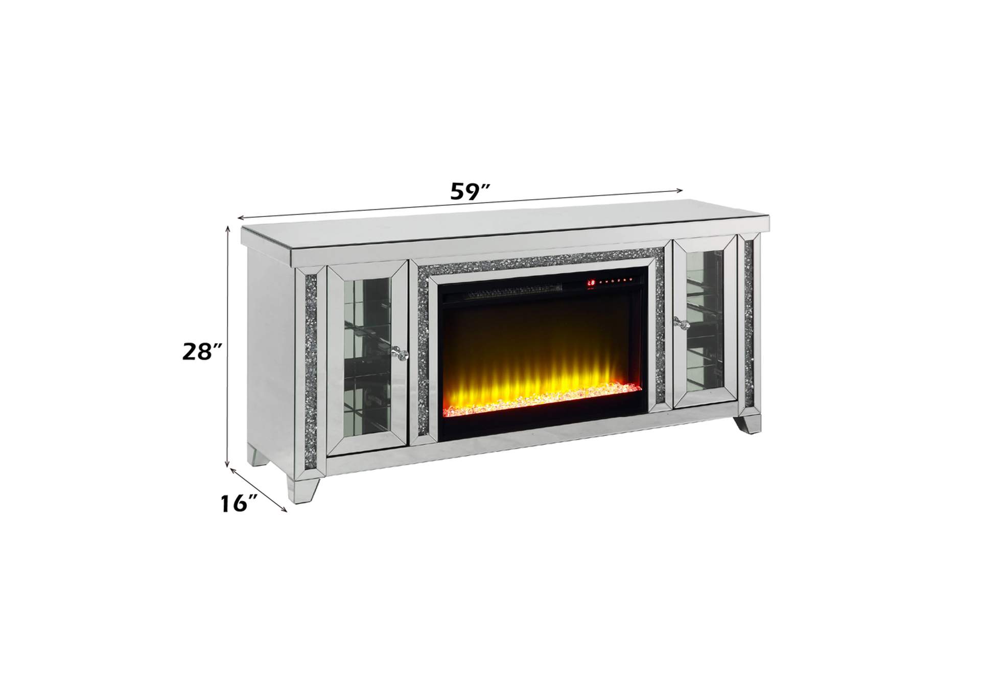 Noralie TV Stand with Fireplace and Led image 3