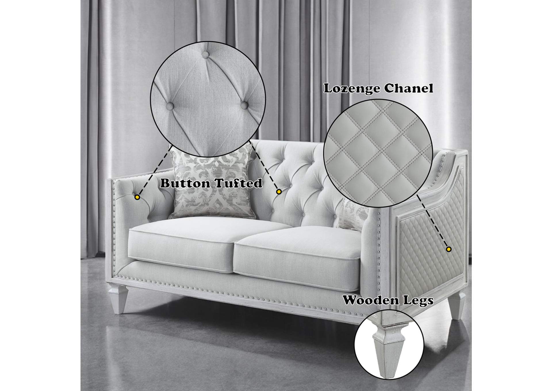 Katia Loveseat with 2 Pillows