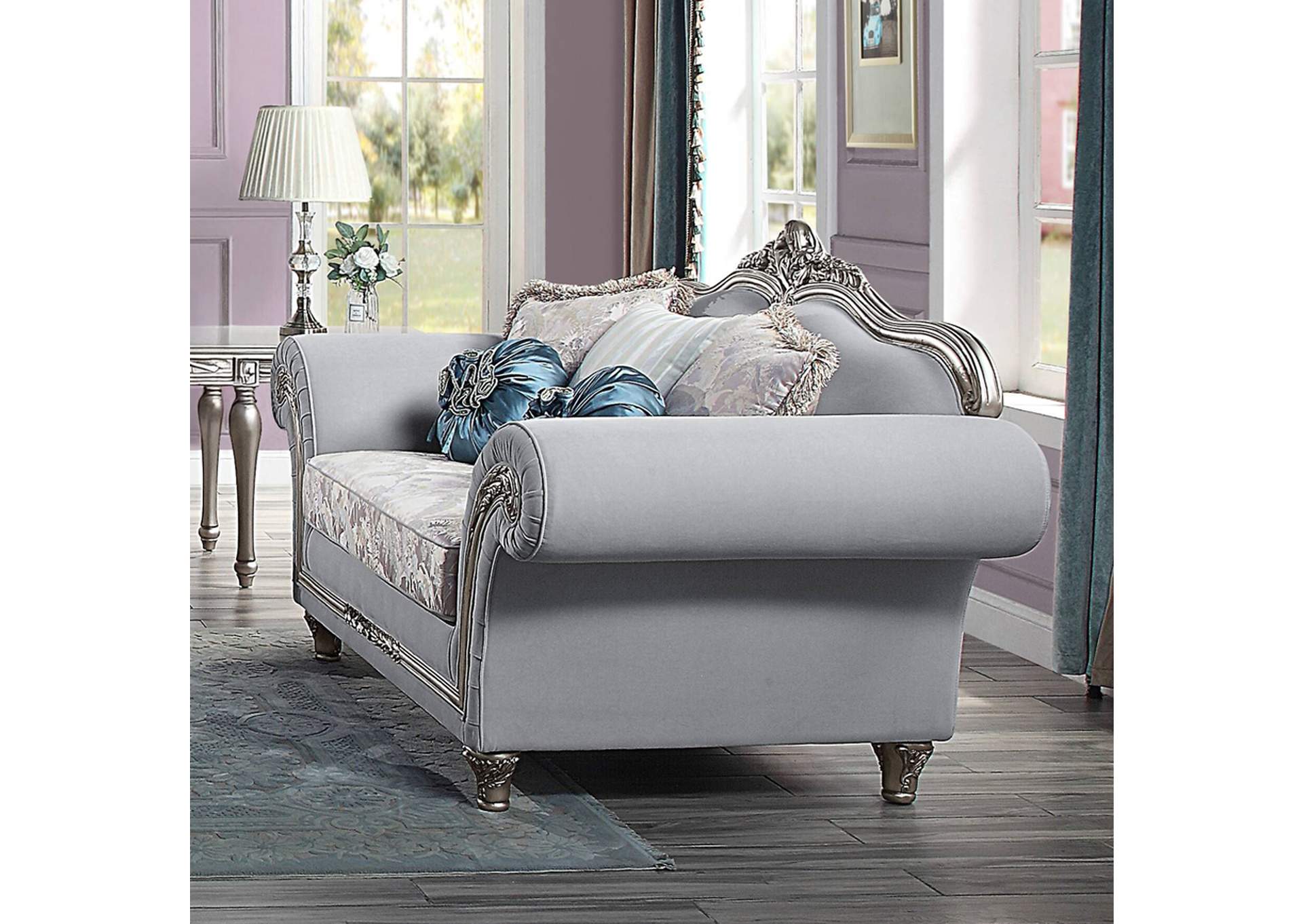 Pelumi Loveseat with 5 Pillows image 1