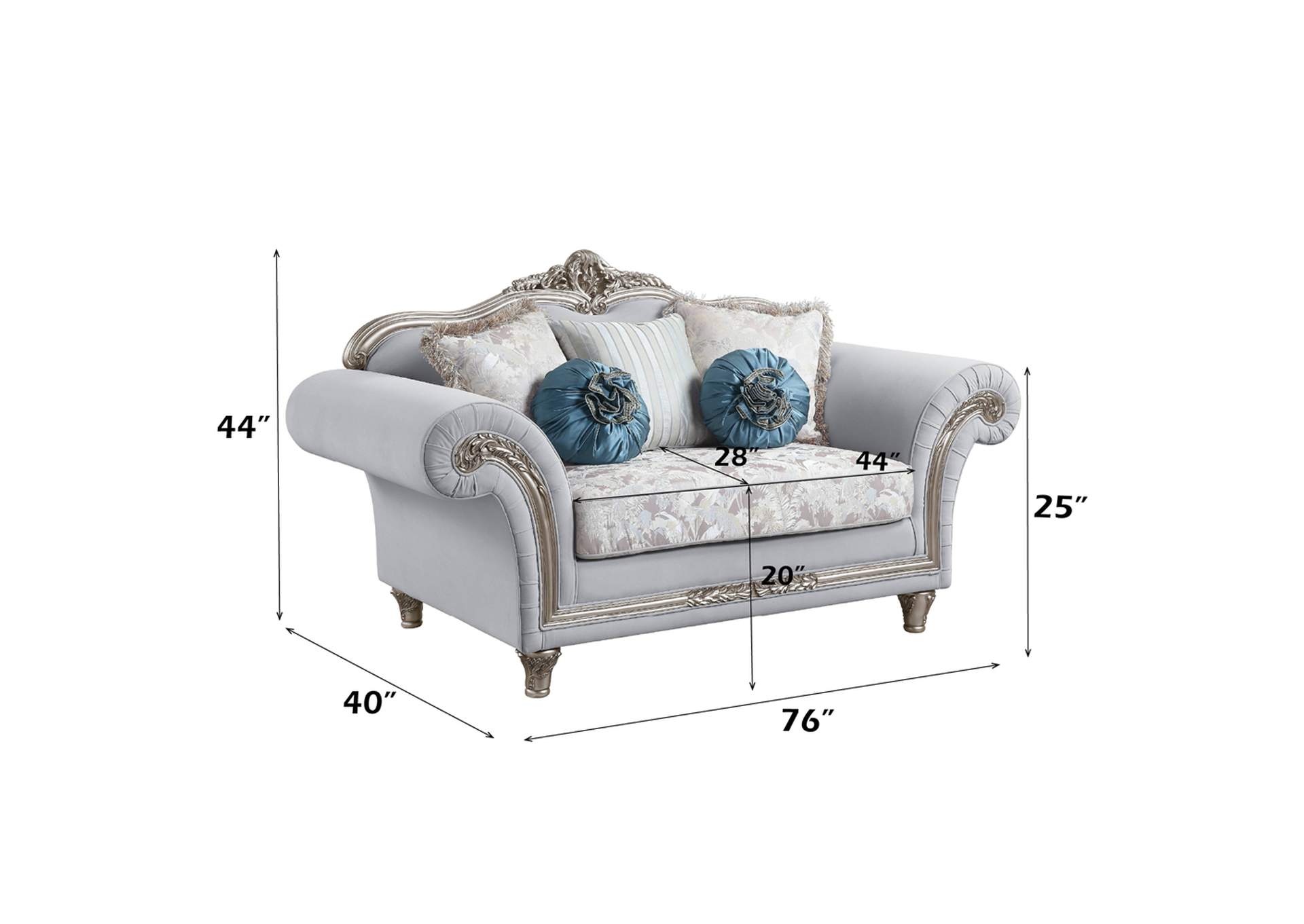 Pelumi Loveseat with 5 Pillows image 8
