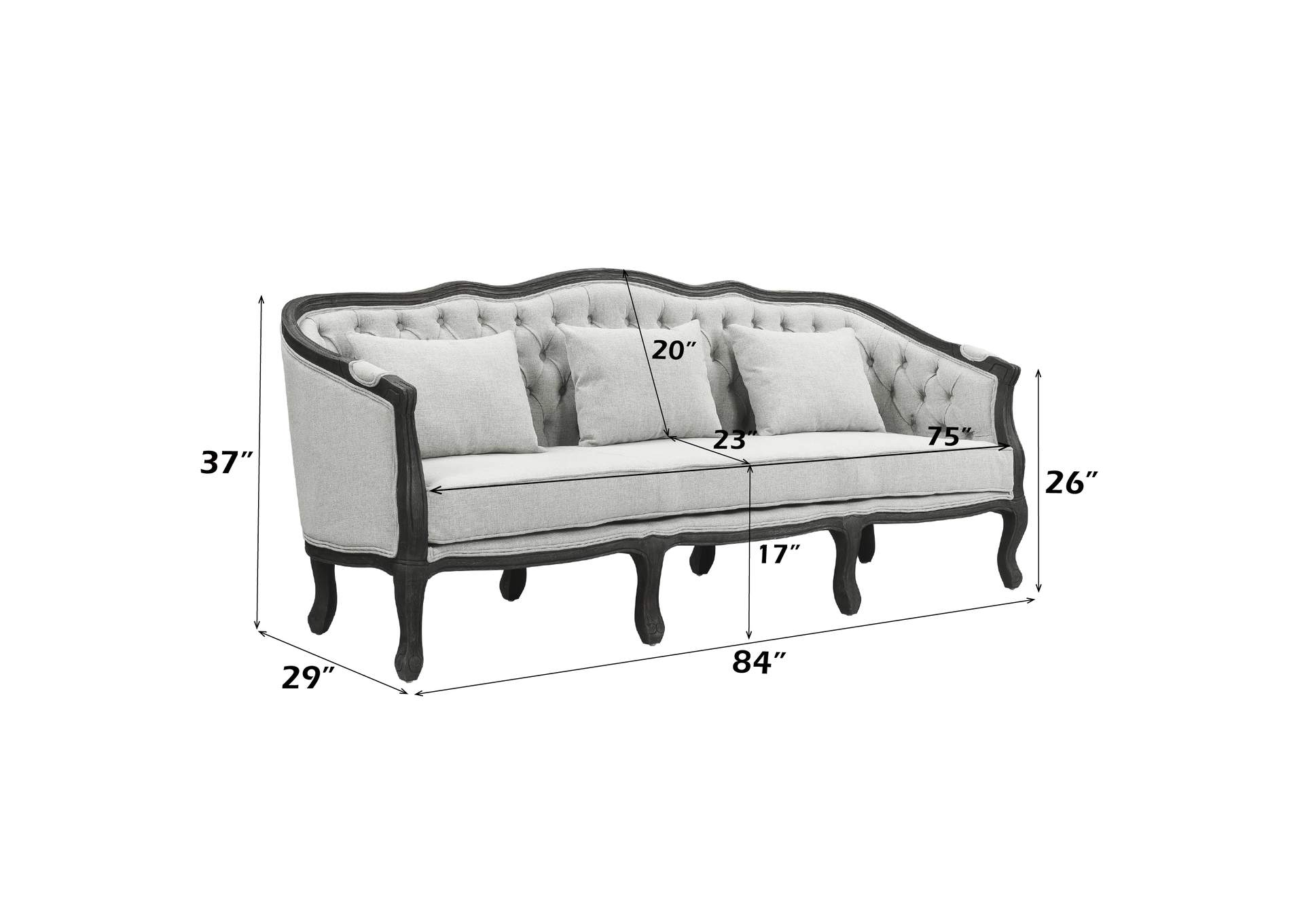 Samael Sofa with 3 Pillows image 8