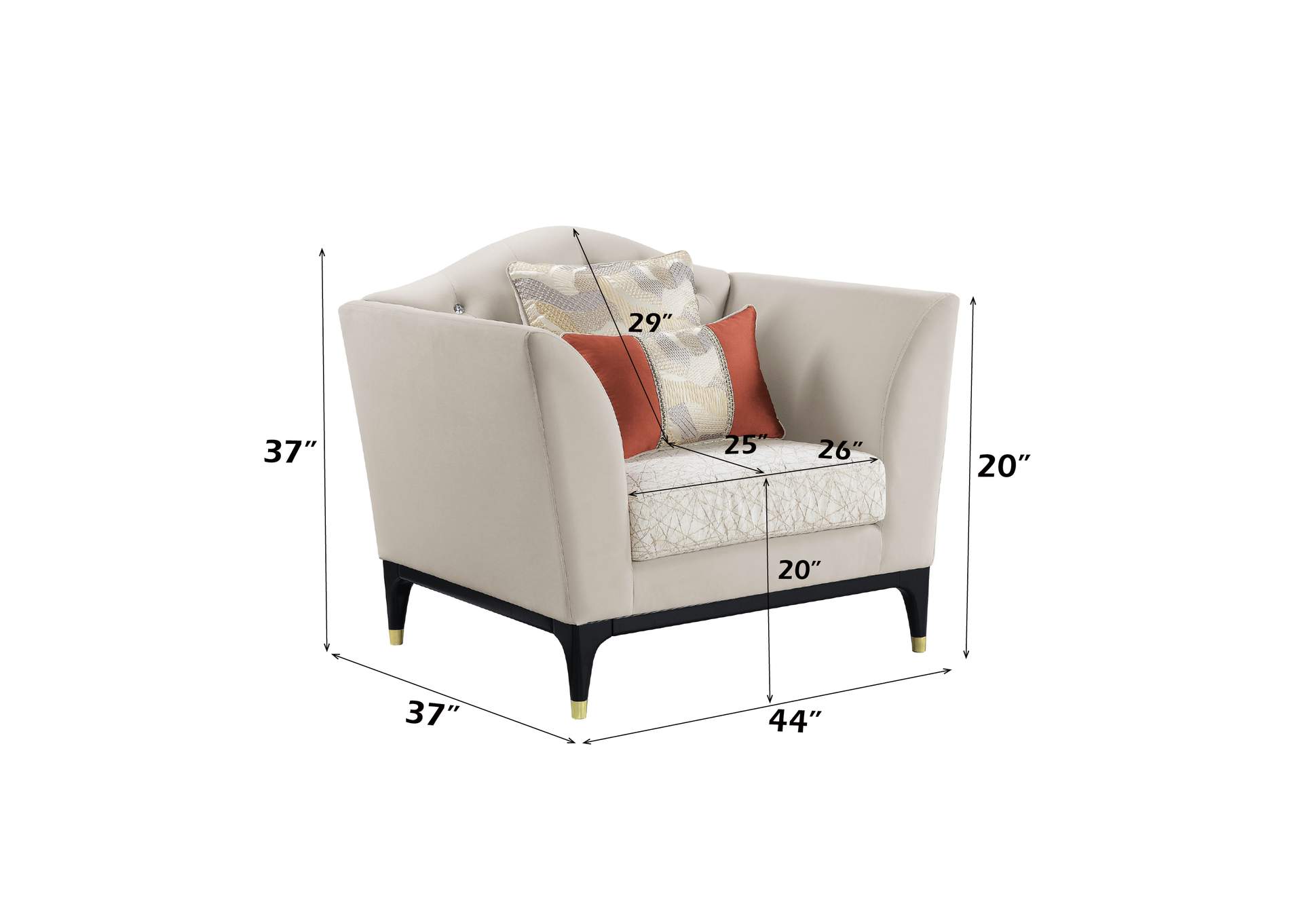 Tayden Chair with 2 Pillows image 10