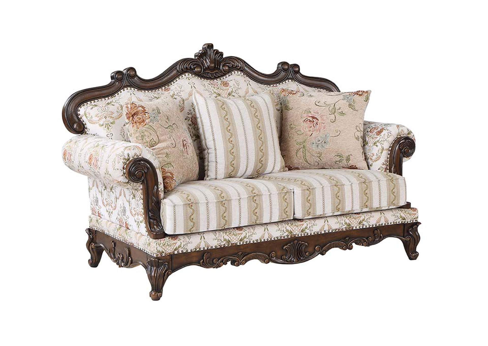 Nayla Loveseat with 3 Pillows image 1