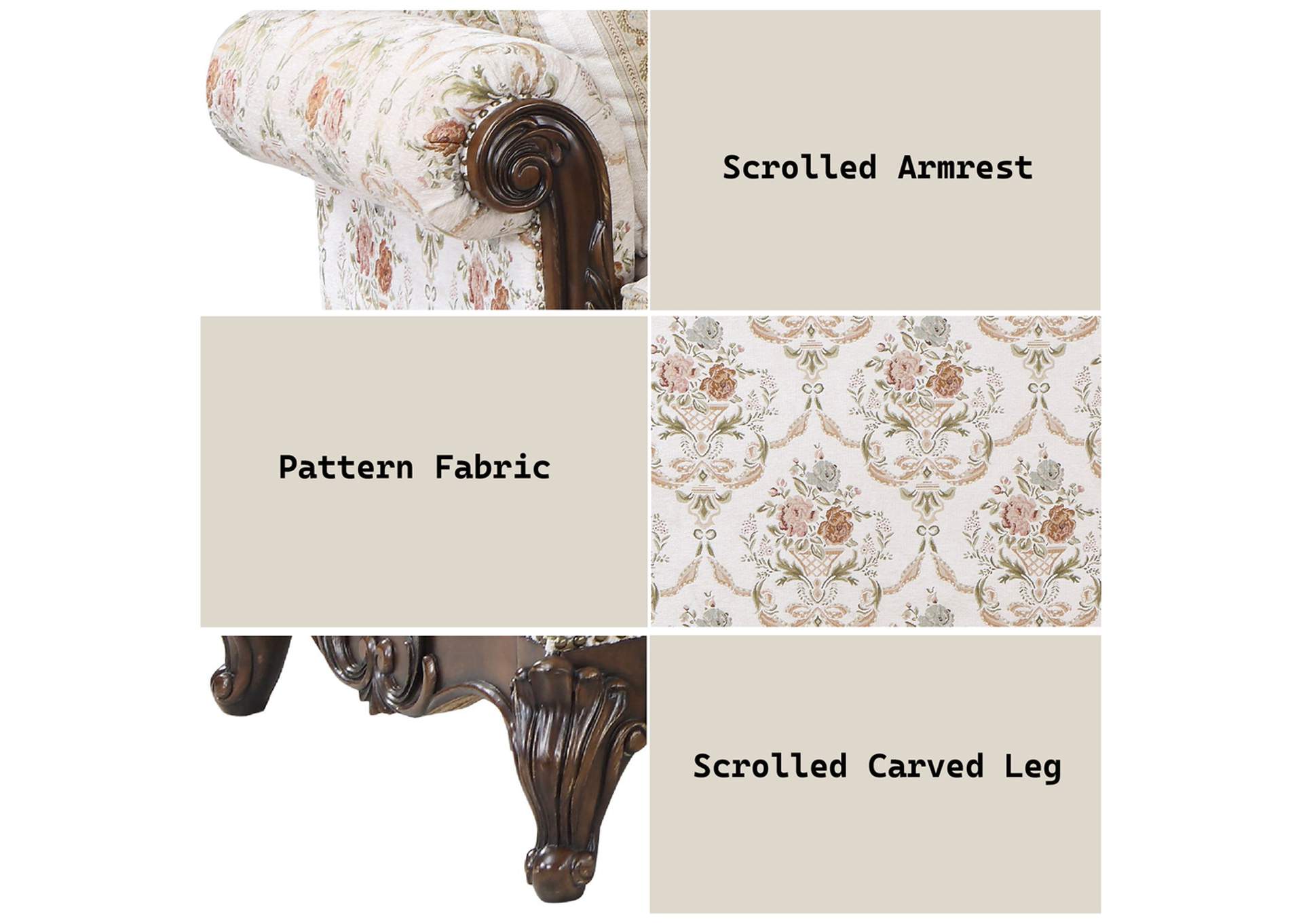 Nayla Loveseat with 3 Pillows image 8