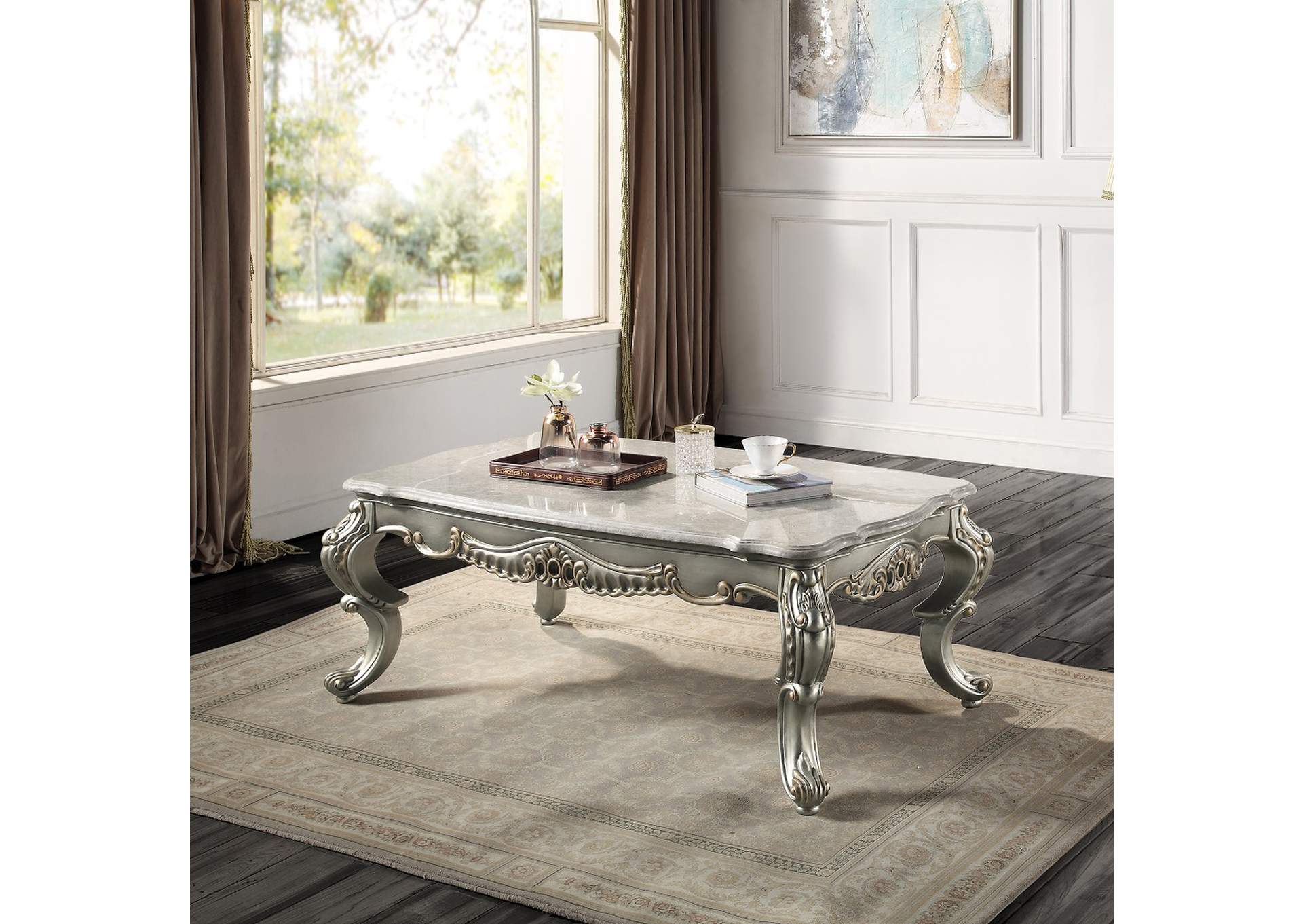 Miliani Coffee Table with Marble Top image 1