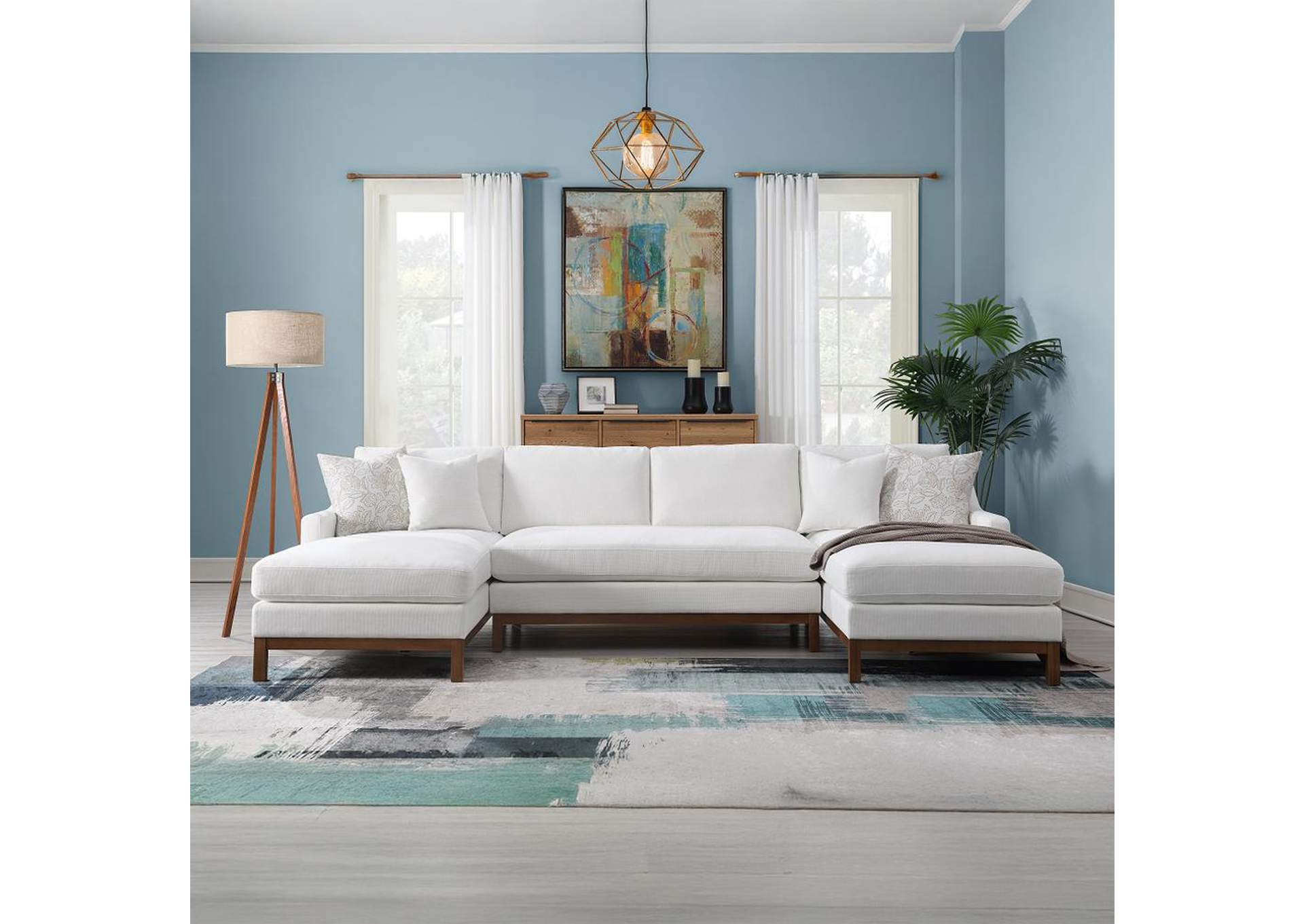 Valiant Sectional Sofa with 4 Pillows image 1