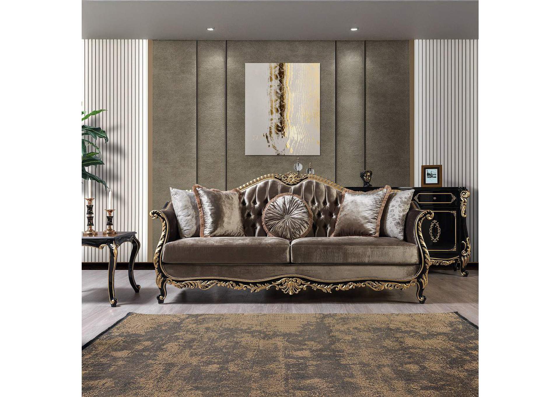 Betria Sofa with 5 Pillows image 1