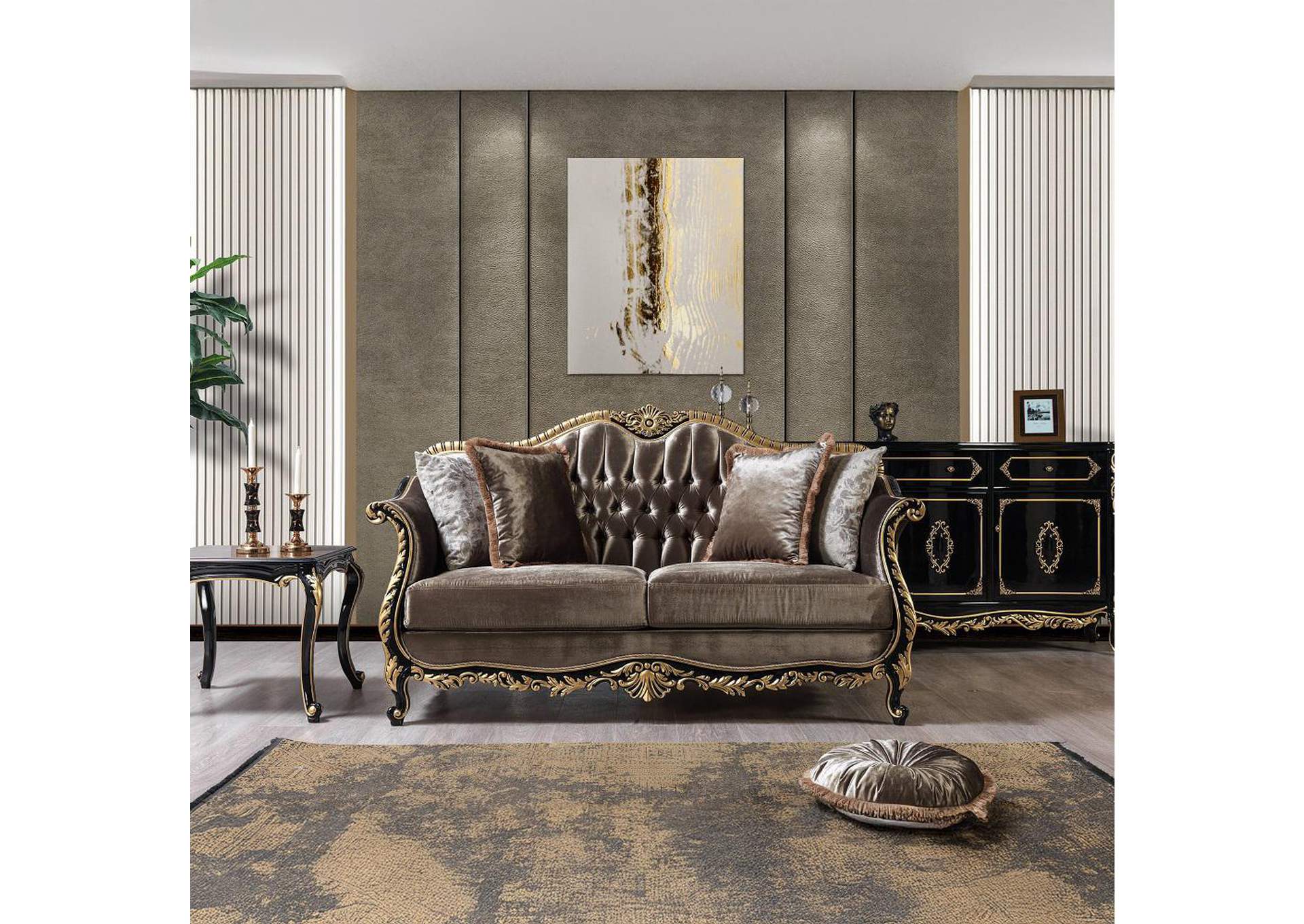 Betria Loveseat with 4 Pillows image 1