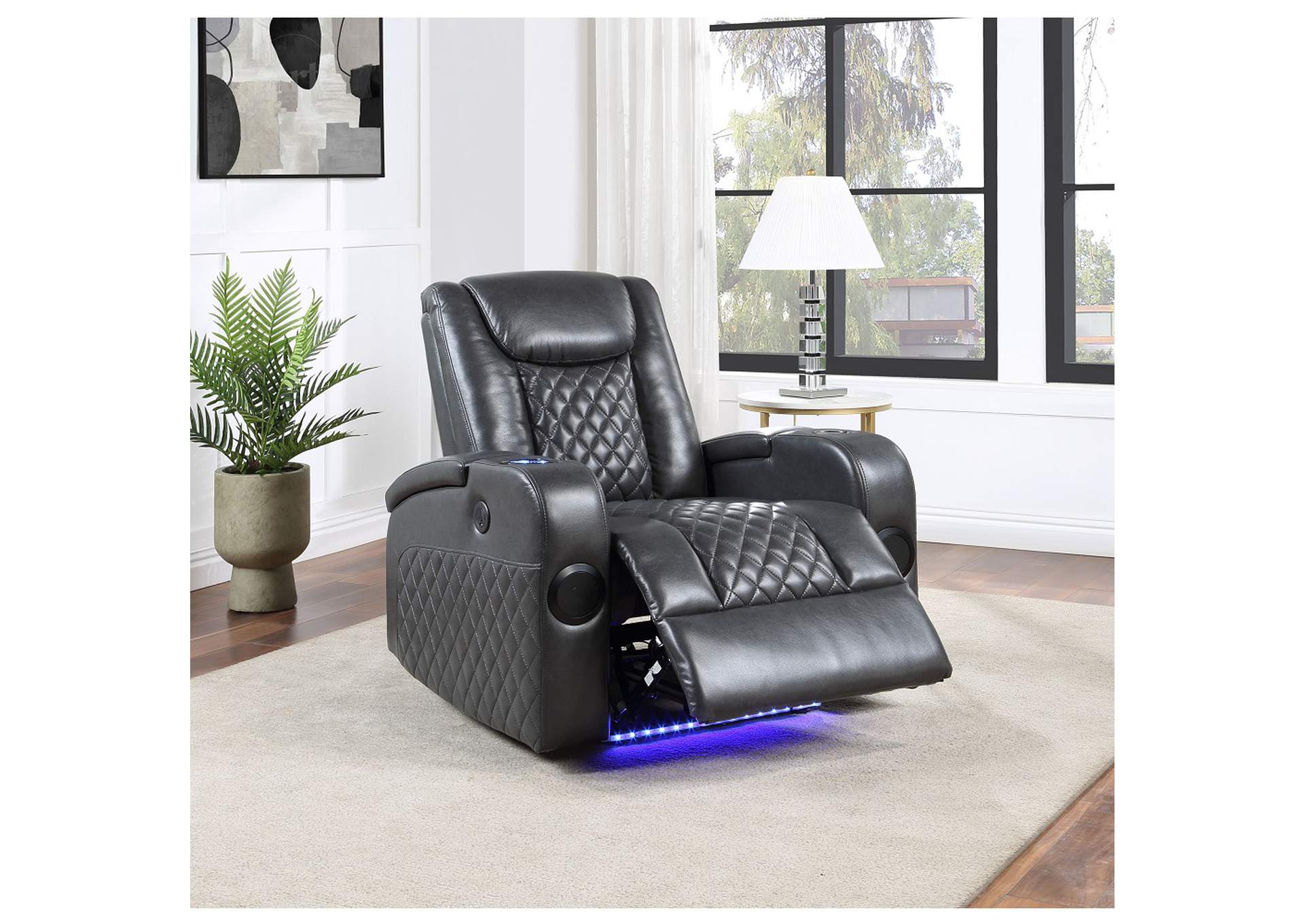 Alair Power Motion Recliner with Bluetooth, Wireless Charger and Cupholder image 1