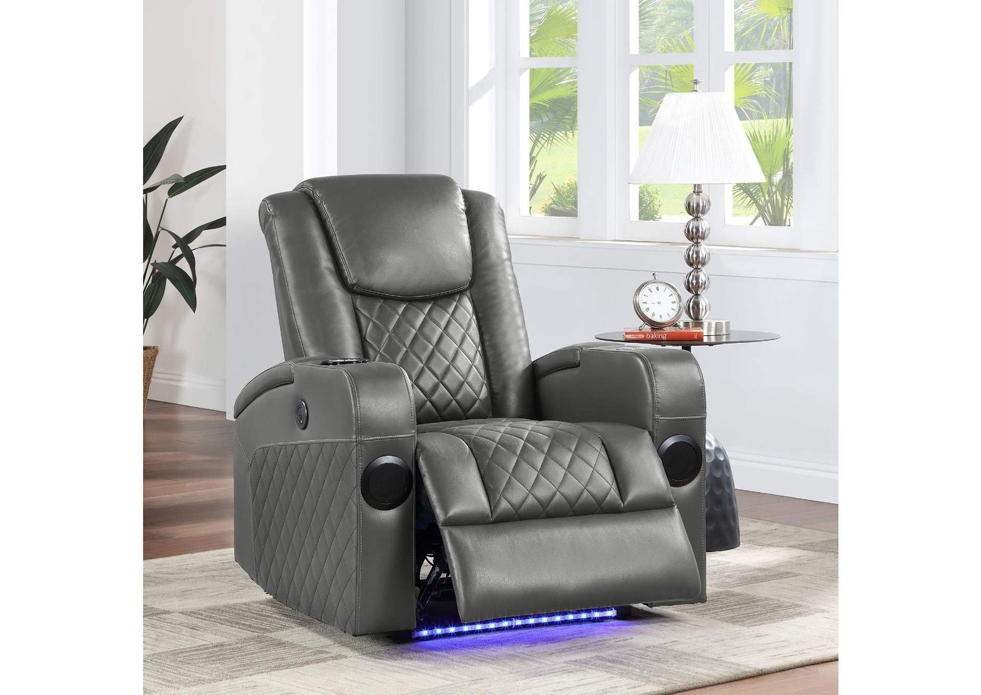 Alair Power Motion Recliner with Bluetooth, Wireless Charger and Cupholder image 1