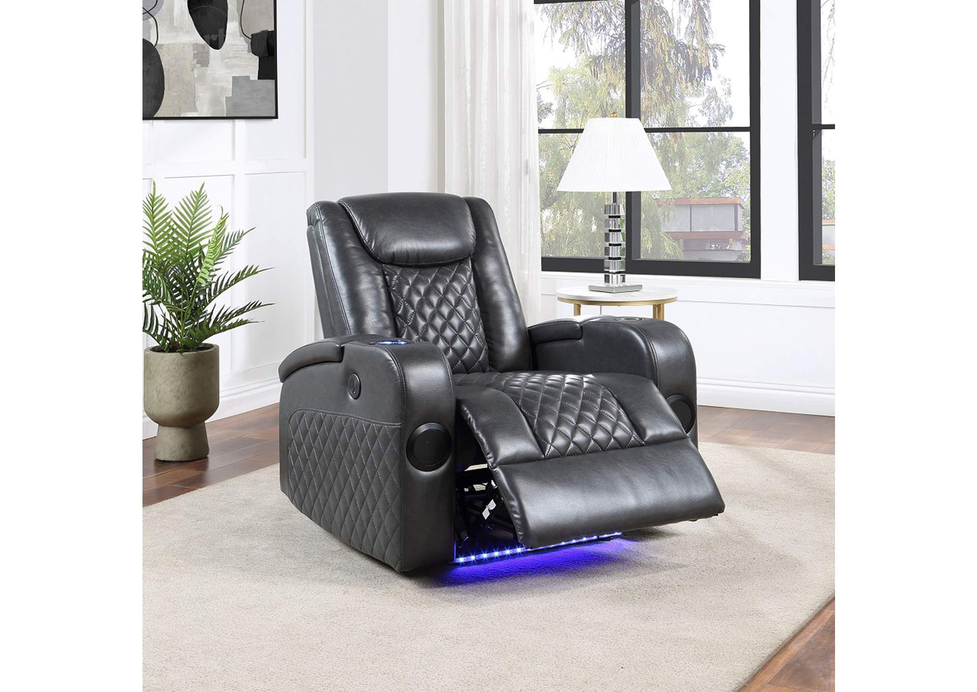Alair Power Motion Recliner with Bluetooth, Wireless Charger and Cupholder image 1